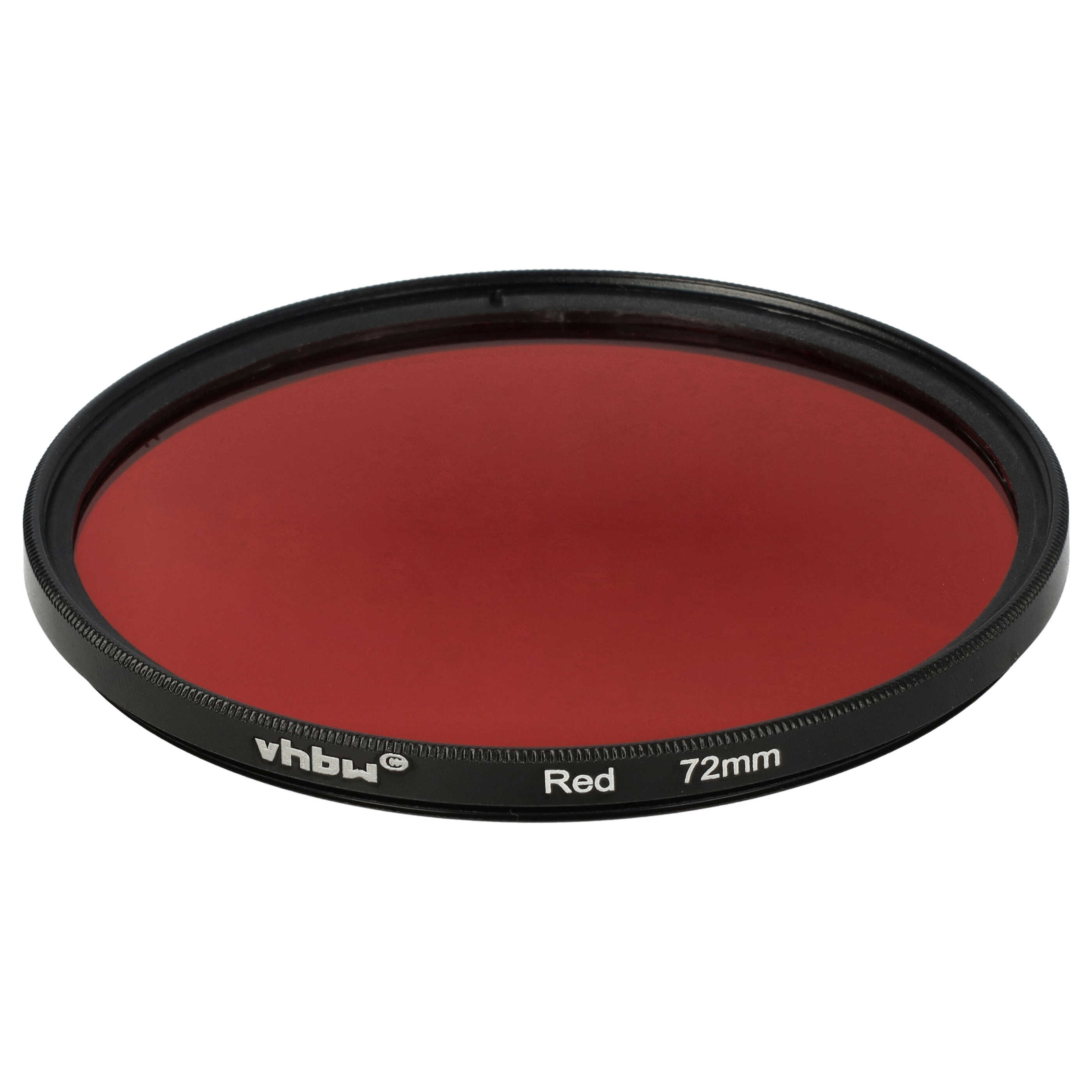 Filtr fotograficzny na obiektywy z gwintem 72 mm - filtr czerwony