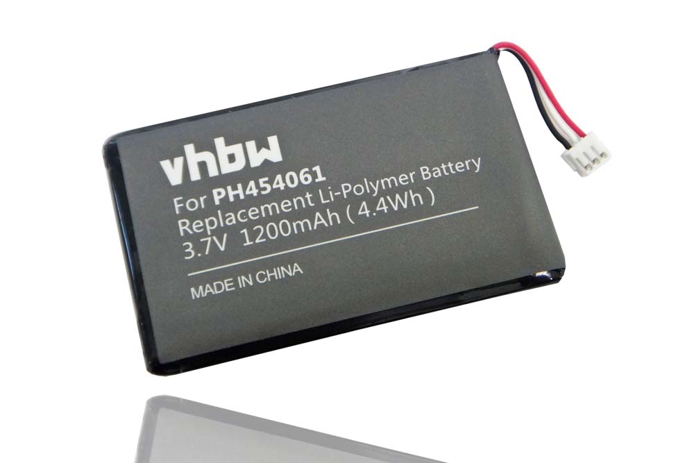 Batterie remplace Philips PH454061 pour téléphone - 1200mAh 3,7V Li-polymère