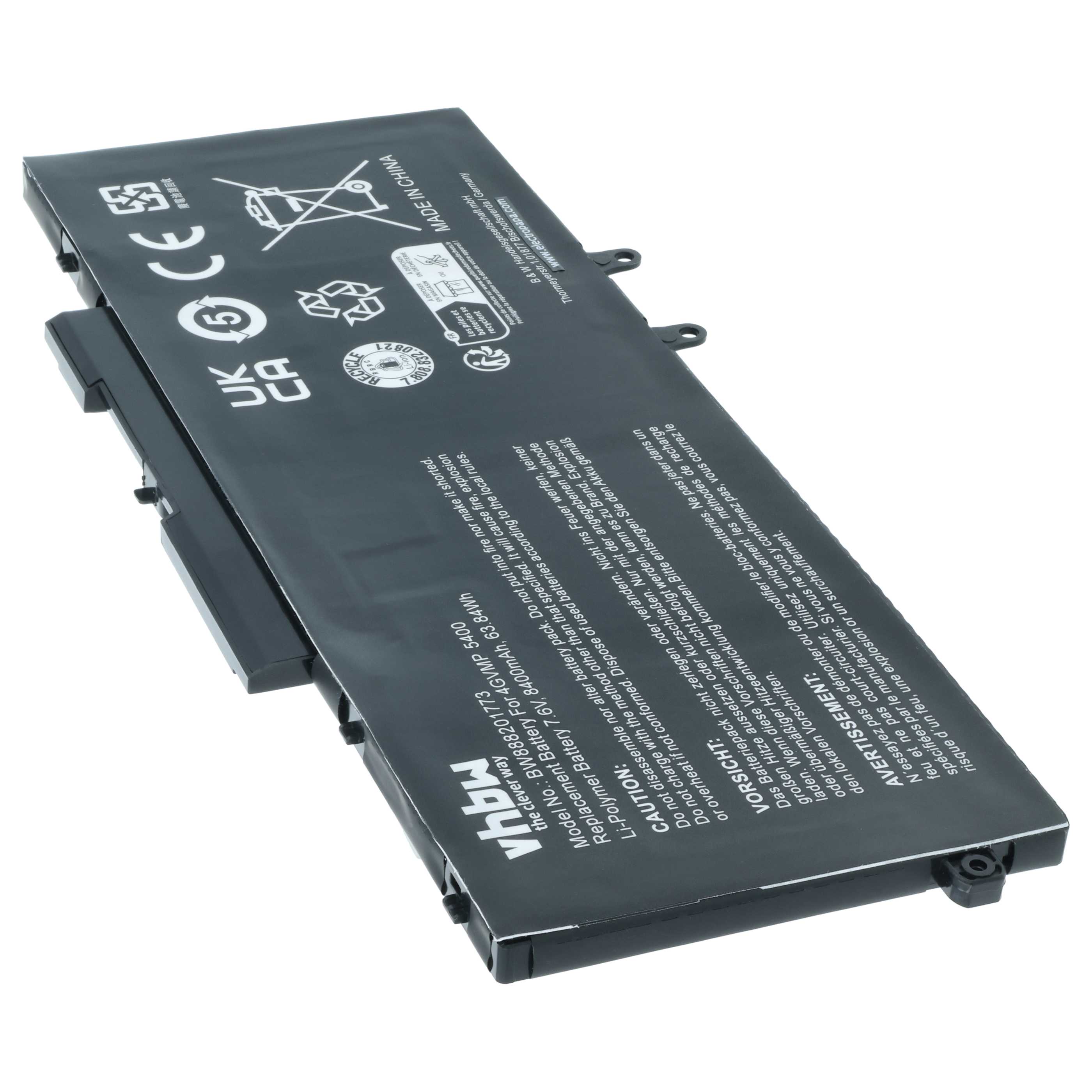 Akumulator do laptopa zamiennik Dell 09JRYT, 0C5GV2, 0X77XY, 4GVMP, X77XY - 8400 mAh 7,6 V Li-Ion, czarny