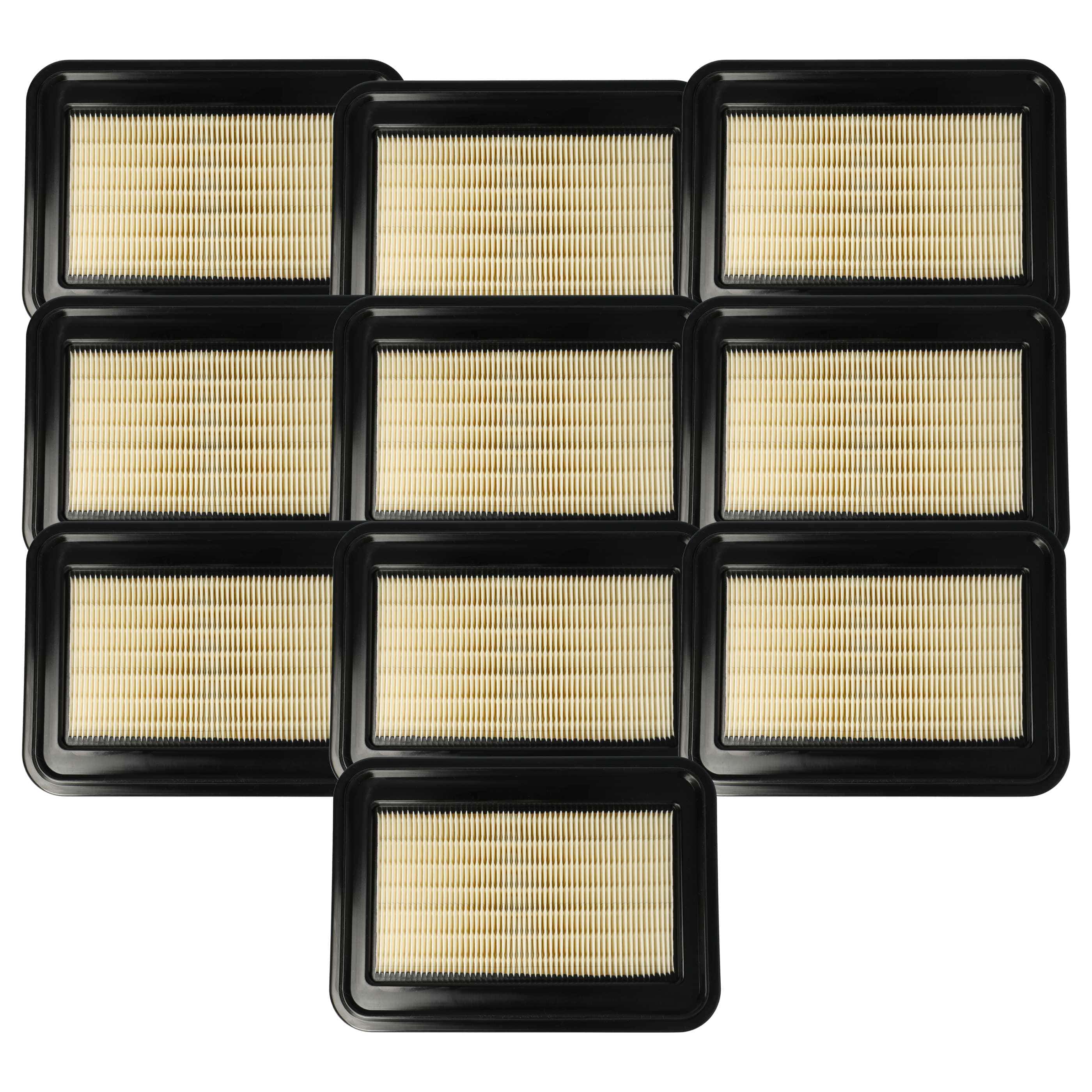 10x flat pleated filter suitable for Flex VCE 33 L AC, VCE 33 M AC, Makita VC4210M, Nilfisk Attix 33 M-H Vacuum Cleaner