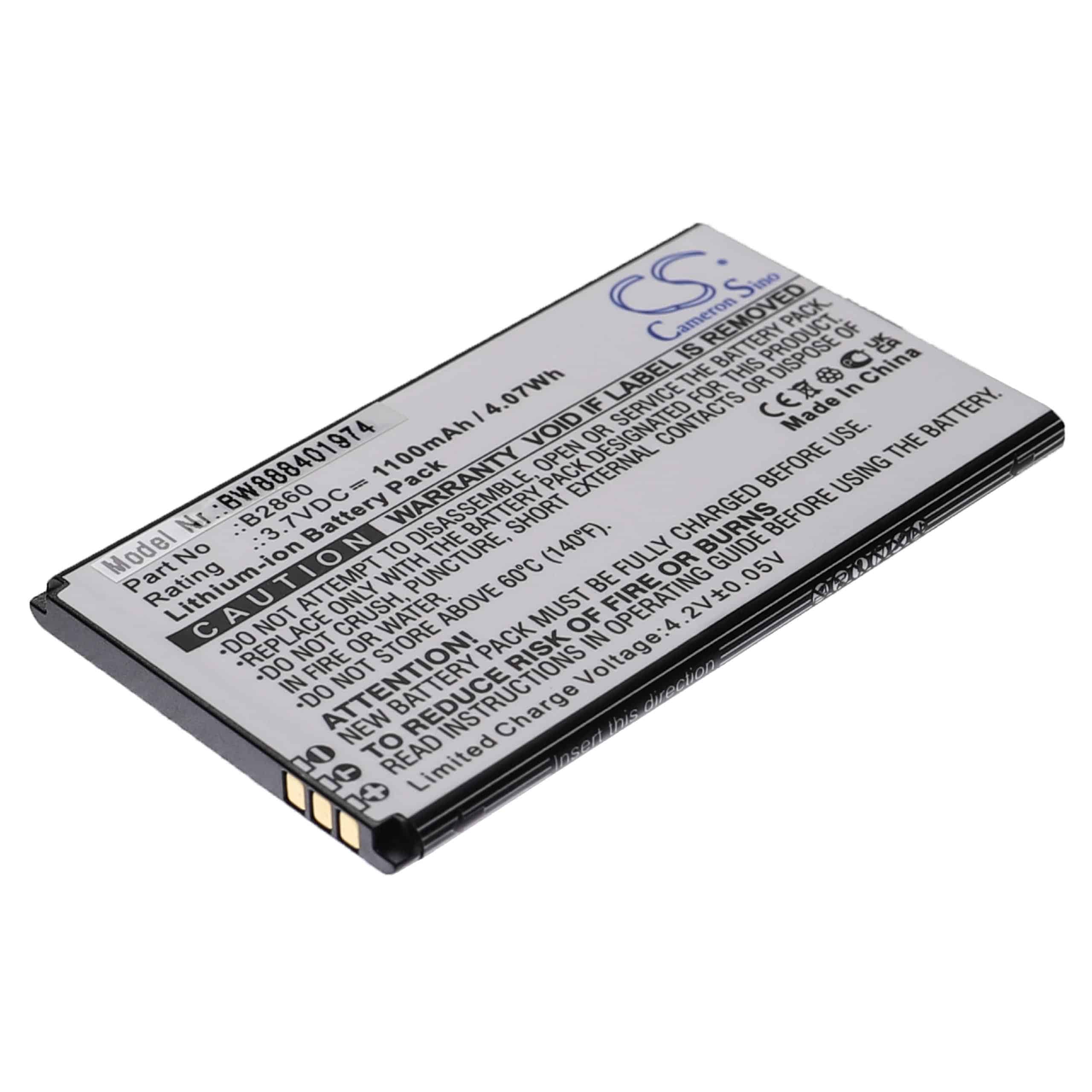 Akumulator do telefonu smartfona zamiennik Wiko B2860 - 1100 mAh 3,7 V Li-Ion