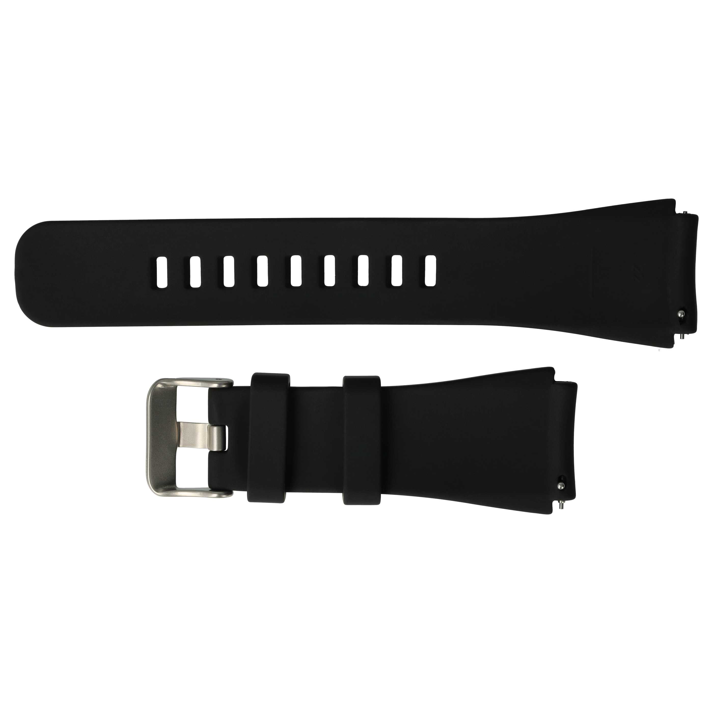 wristband for Samsung Gear Smartwatch - 13cm + 8.3 cm long, silicone, black