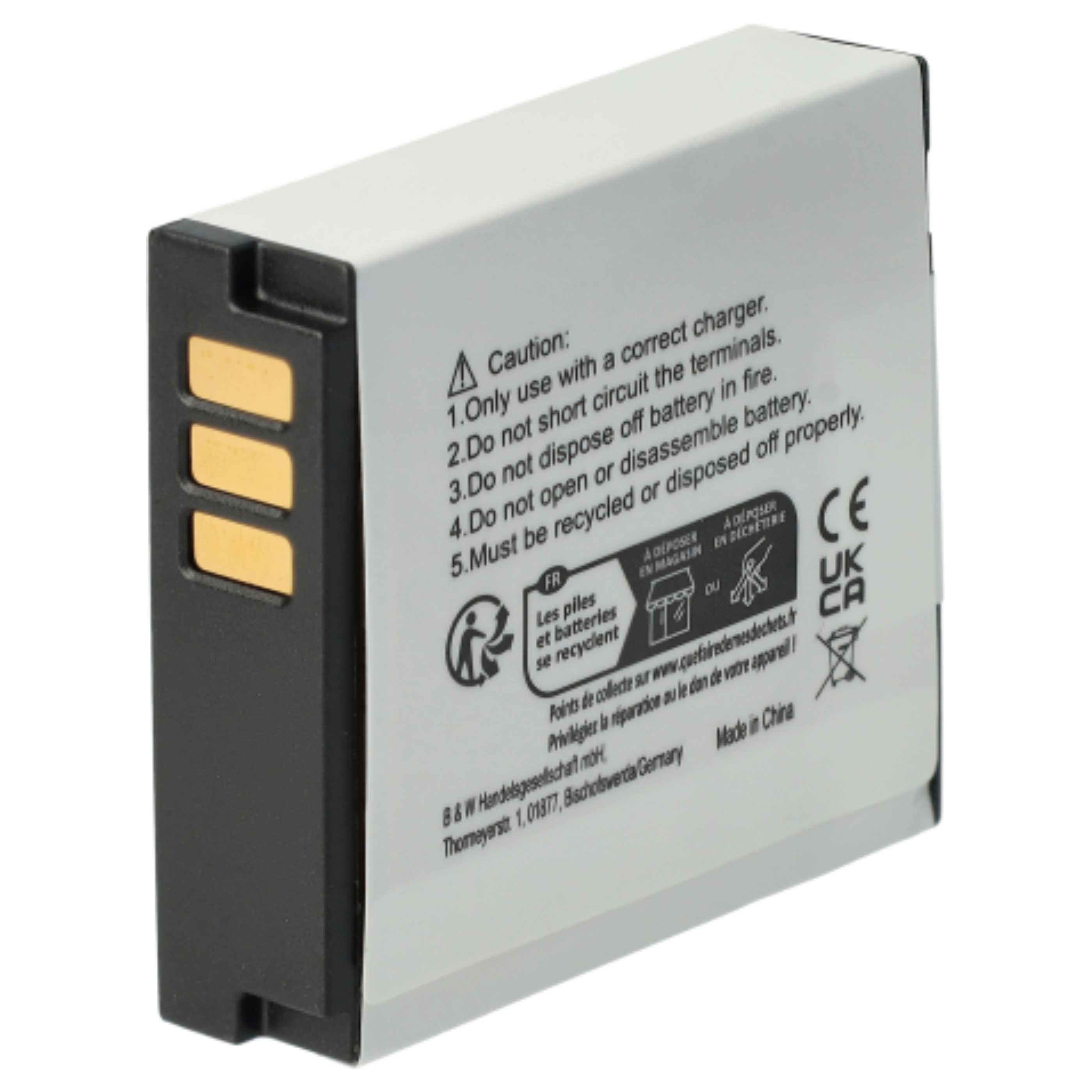 Videocamera 2x Battery replaces Samsung IA-BP125A, AD43-00197A, BP125A, IA-BP125 - 1100 mAh 3.6 V Li-Ion