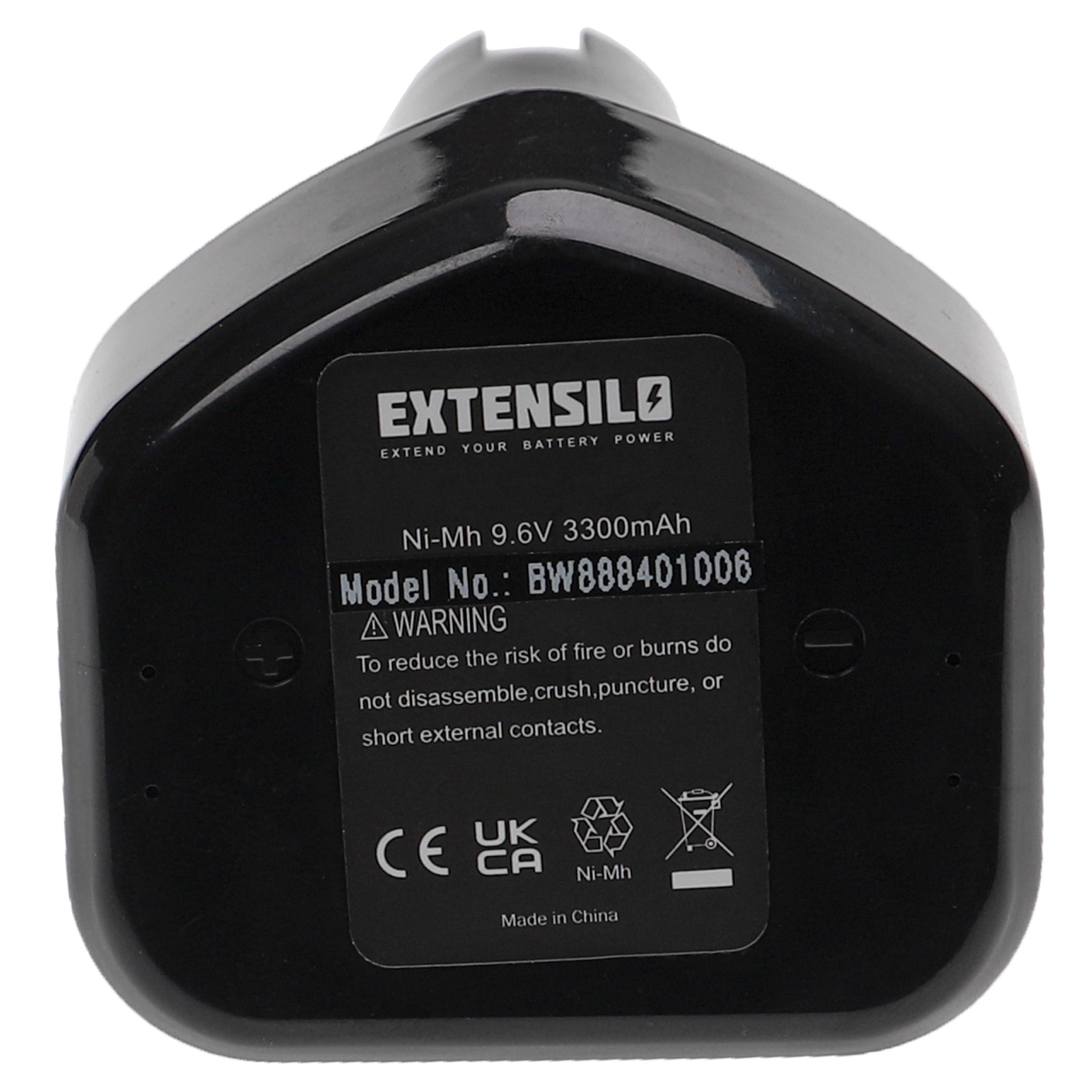 Batteria per attrezzo sostituisce Hitachi EB 920HS, B3, EB914S, EB914, EB912S, EB9 - 3300 mAh, 9,6 V, NiMH