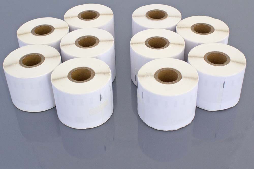 10x Labels replaces Dymo 99014 for Labeller - 54 mm x 101 mm