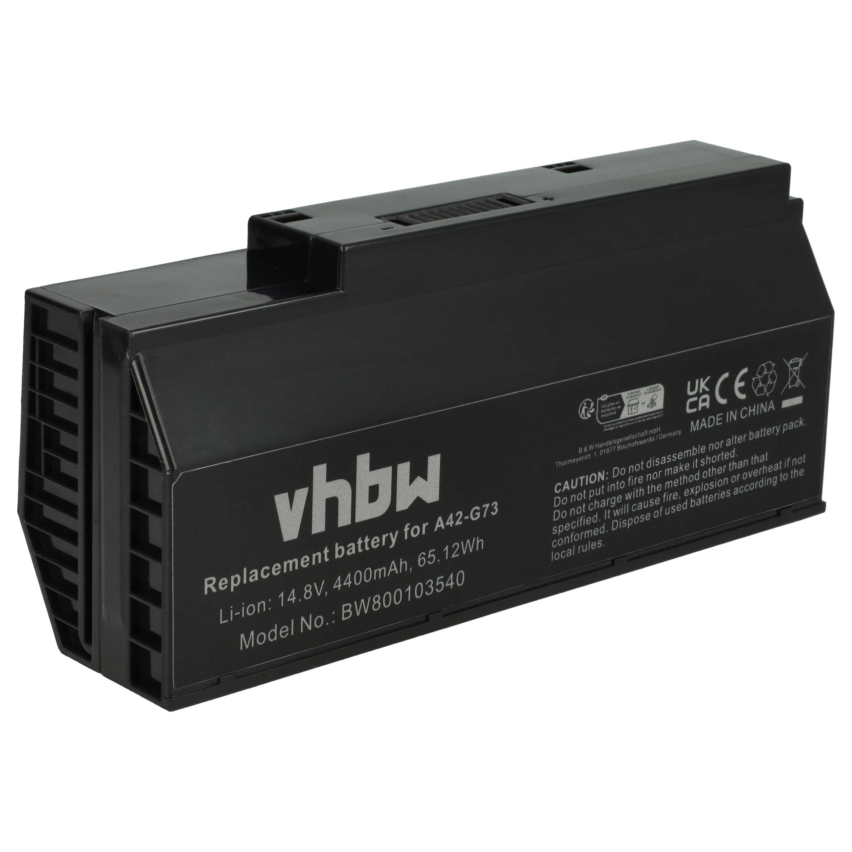 Akumulator do laptopa zamiennik Asus 07G016DH1875, 70-NY81B1000Z - 4400 mAh 14,8 V Li-Ion, czarny