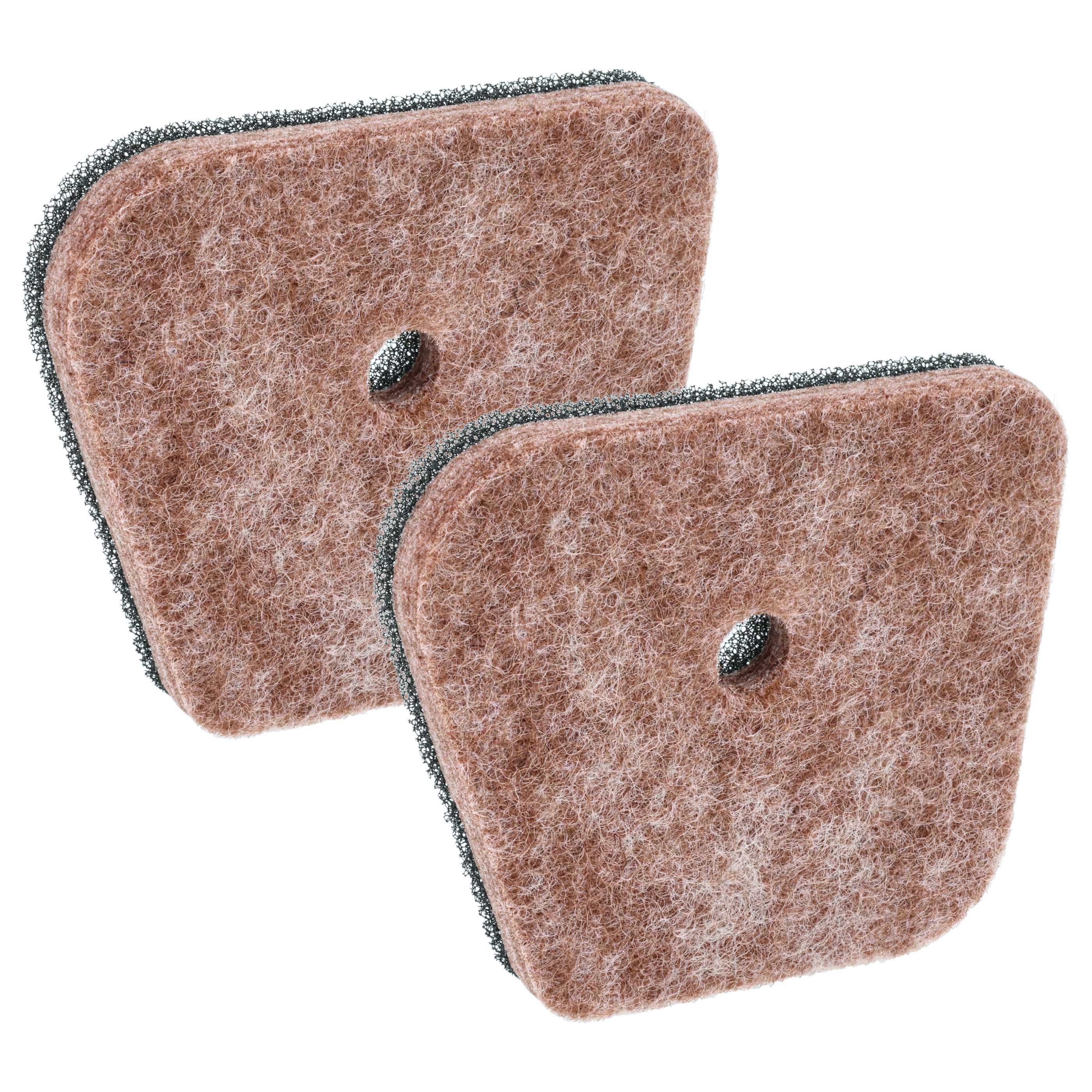 2x Filter replaces Stihl 41801201800 for Stihl String Trimmer, Hedge Trimmer - Microfleece Filter