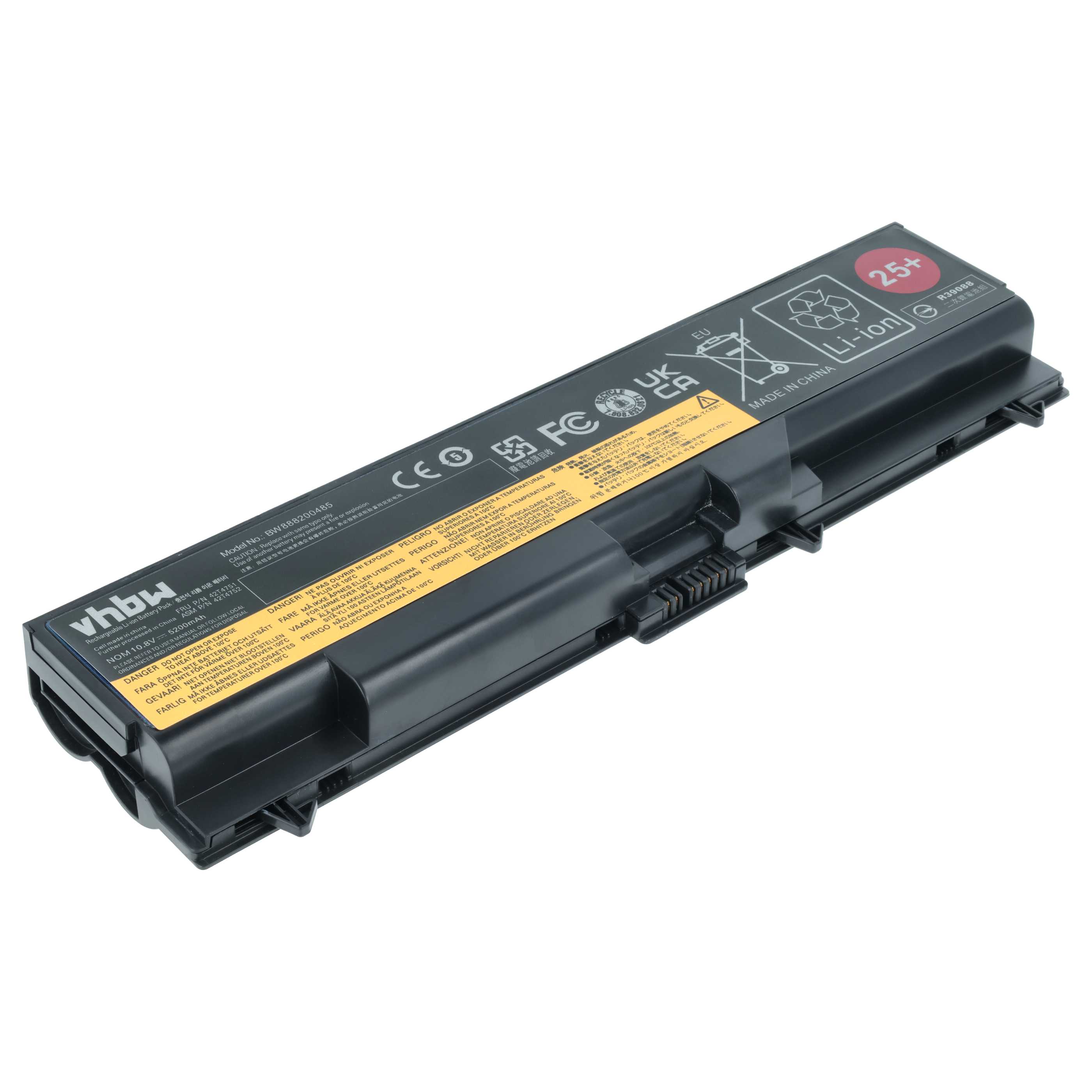 Akumulator do laptopa zamiennik Lenovo 42T4710, 42T4708, 42T4709, 42T4235 - 5200 mAh 10,8 V Li-Ion, czarny