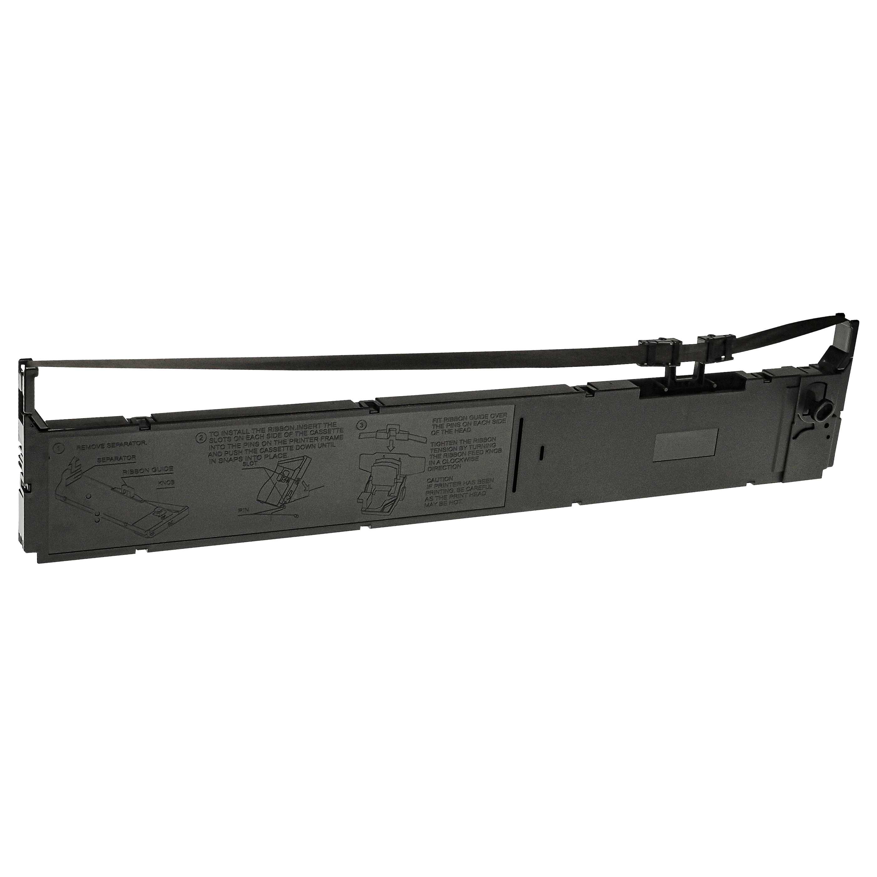 5x Ink Ribbon replaces Epson C13S015384, S015384 for Dot Matrix, Receipt Printer - Black