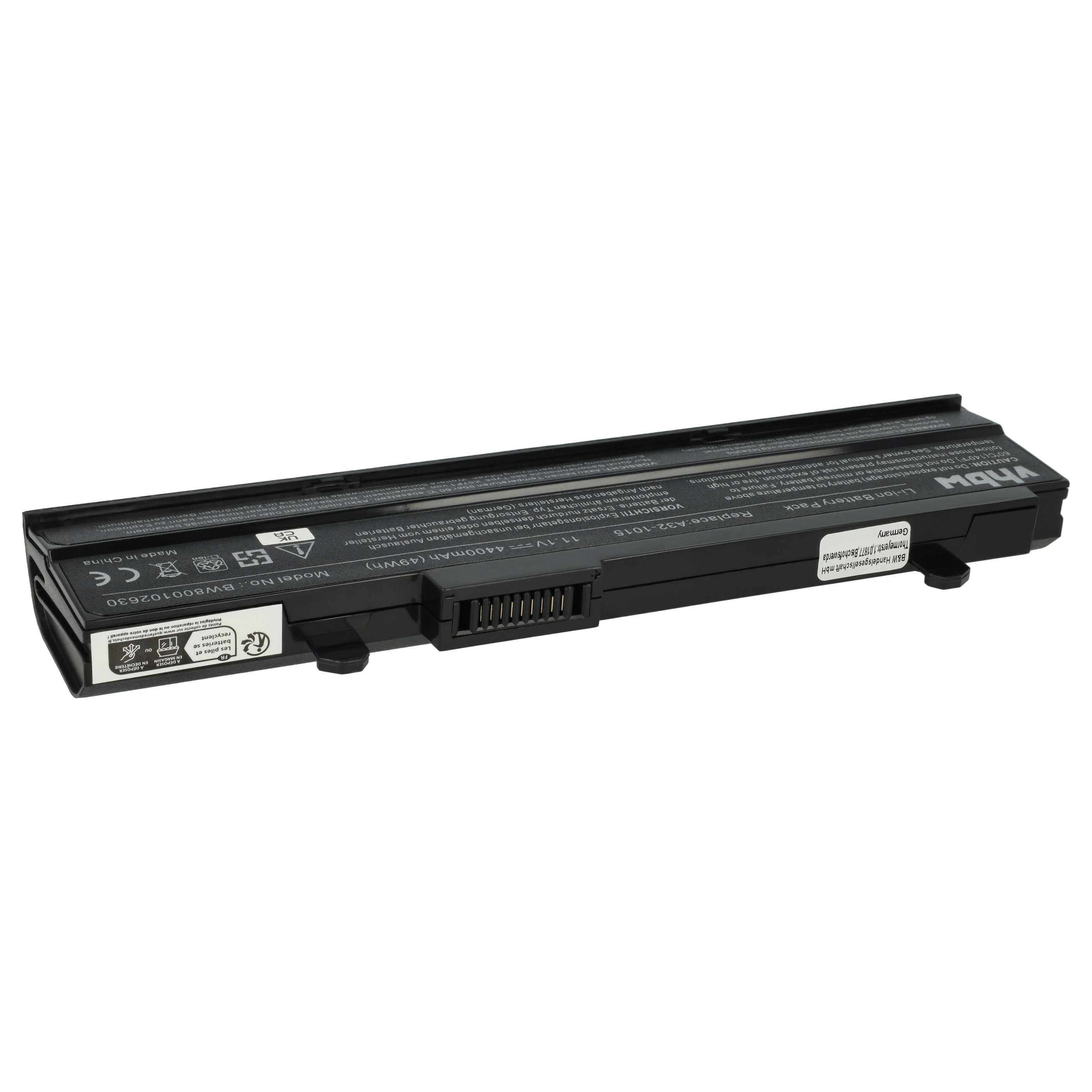 Akumulator do laptopa zamiennik Asus A32-1015, PL32-1015, AL31-1015, A31-1015 - 4400 mAh 11,1 V Li-Ion, czarny