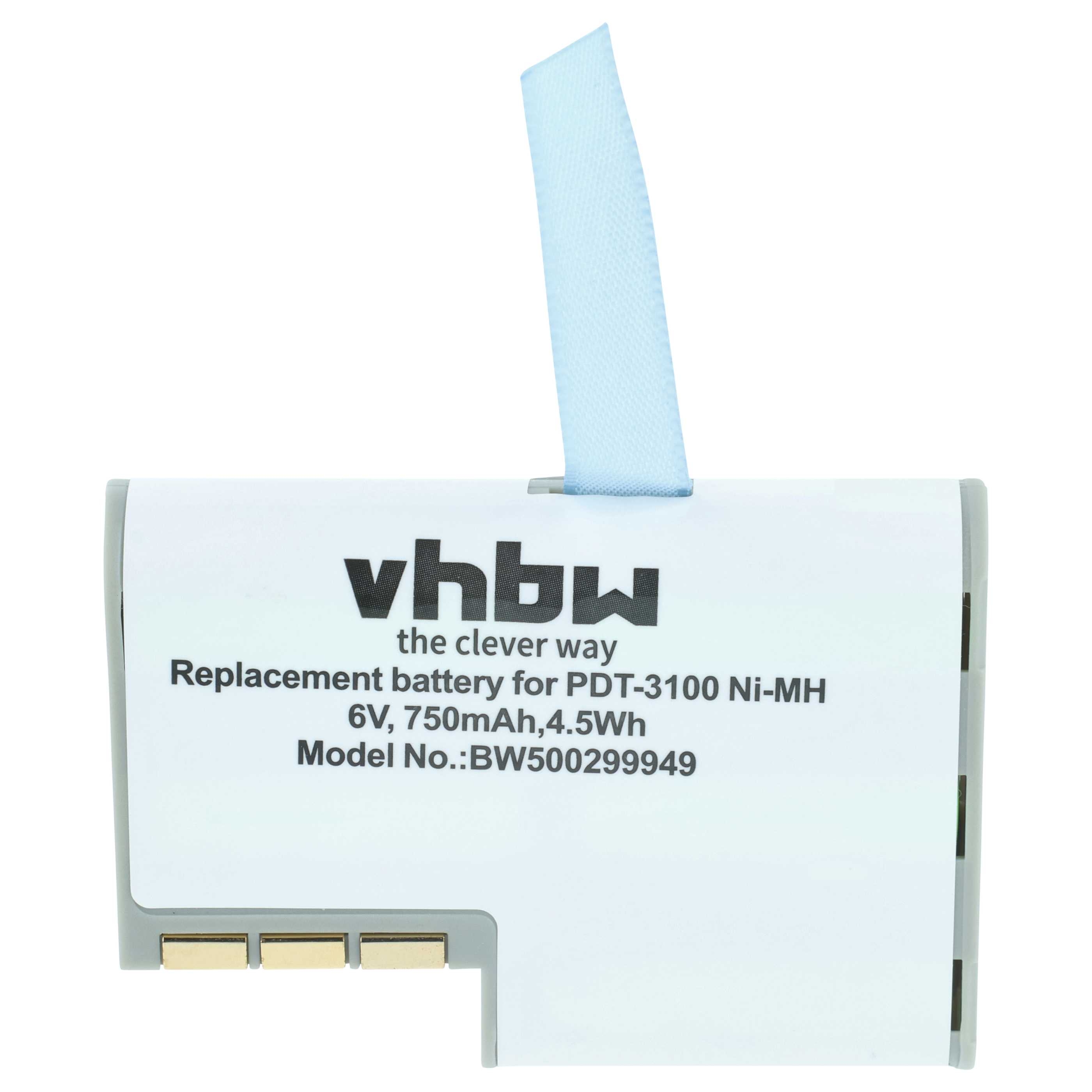 Akku als Ersatz für Symbol 50-14000-0, 21-36897-02, KT-12596-01 für Symbol Barcodescanner - 750mAh 6V NiMH