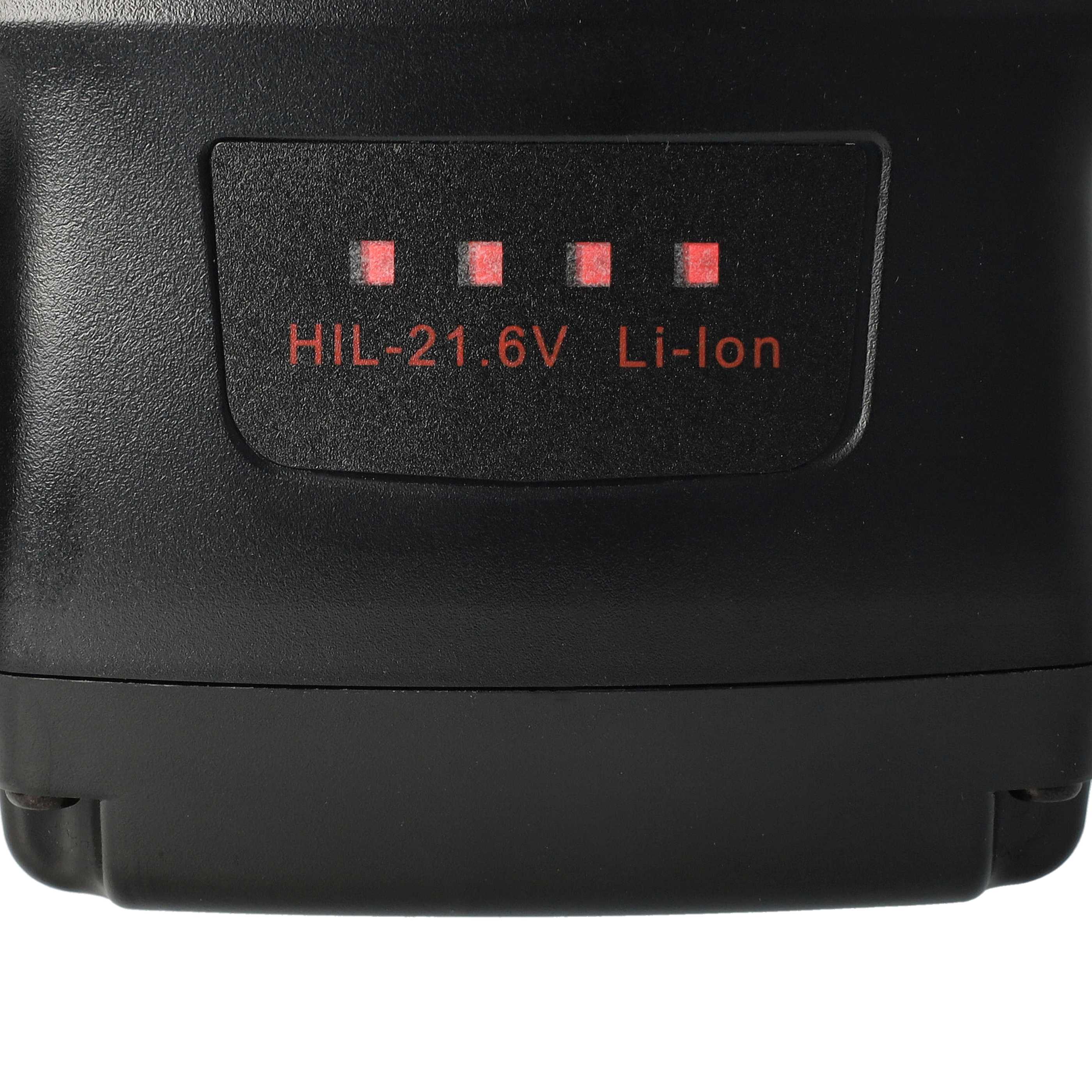 Akku 21,6V als Ersatz für Hilti B22, B22/1.6, 426176, 2018498, 2136393, 2136395, 2183185 - 4Ah, Li-Ion