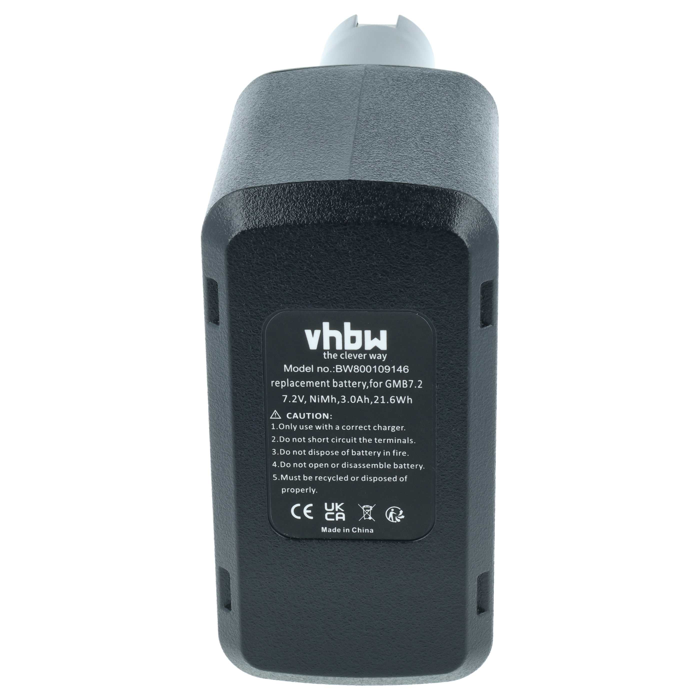 Battery replaces Bosch 2607335033, 2607335032, 2607335031 Electric Power Tool - 3000 mAh, 7.2 V, NiMH