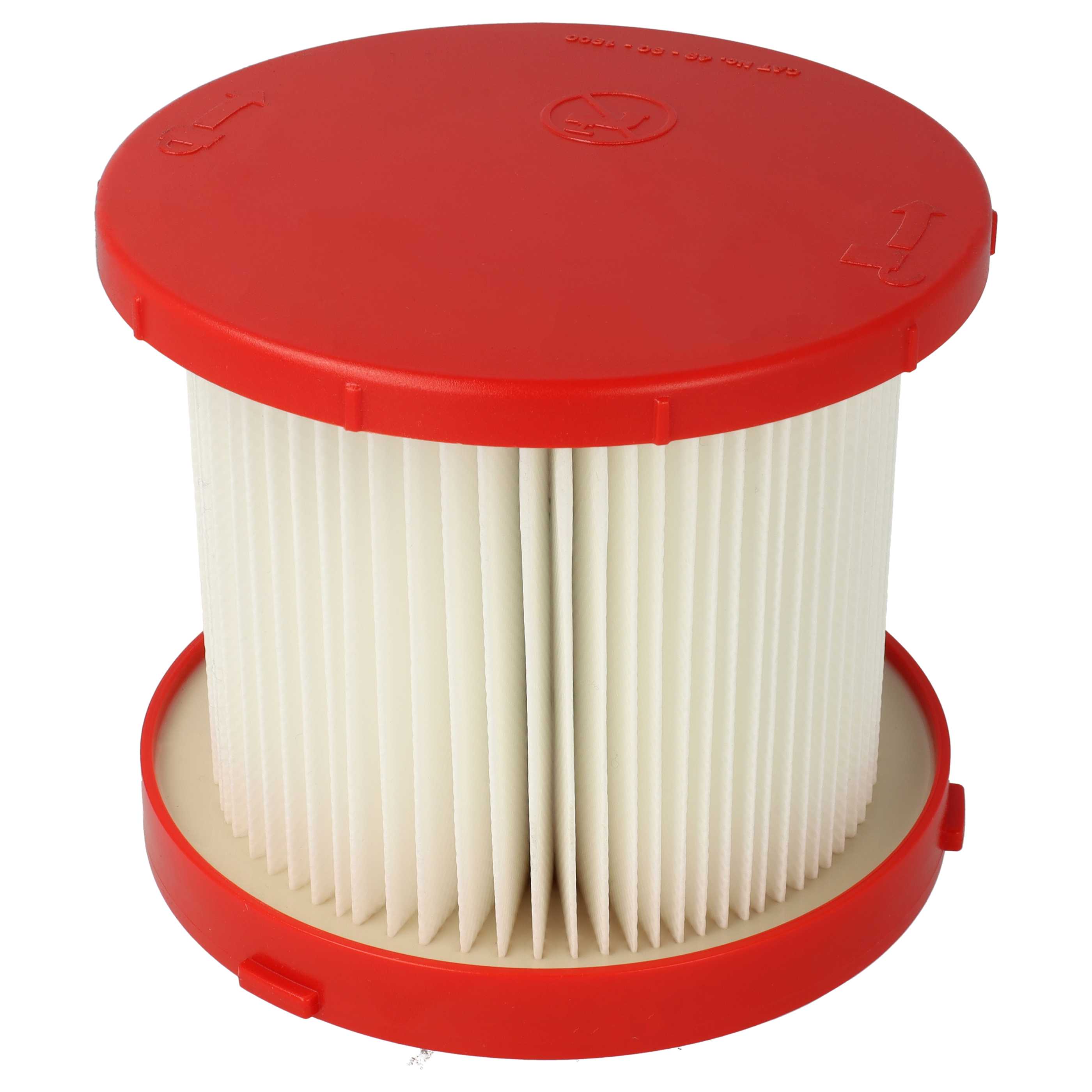 8x Filtro sostituisce Milwaukee 4931465230, 4058546360368 per aspirapolvere - filtro HEPA - bianco / rosso
