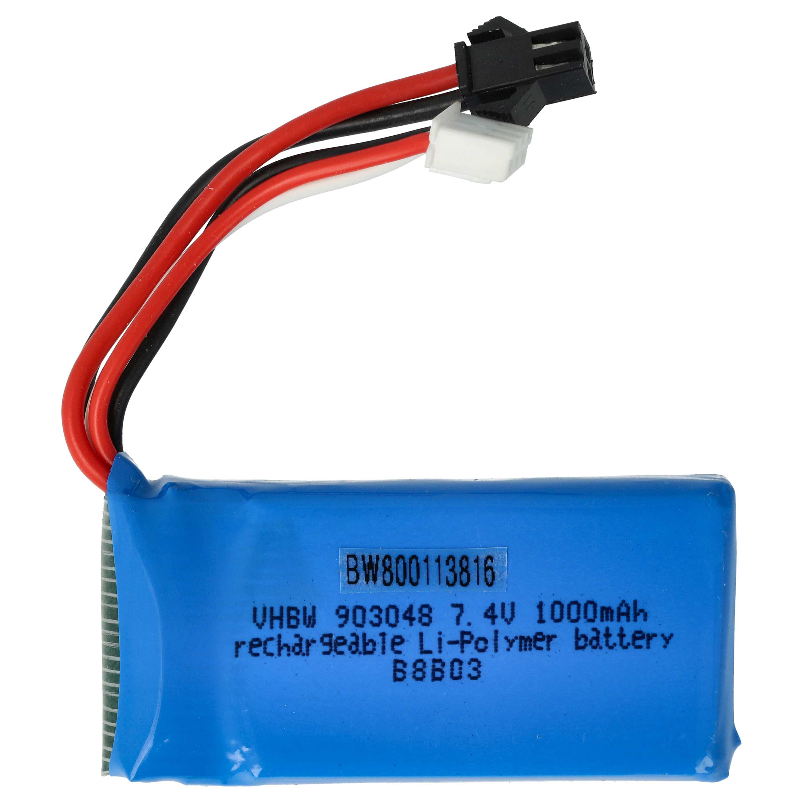Batterie pour drone UDI Lark FPV U842-1, Falcon U842- 1000mAh 7,4V Li-ion