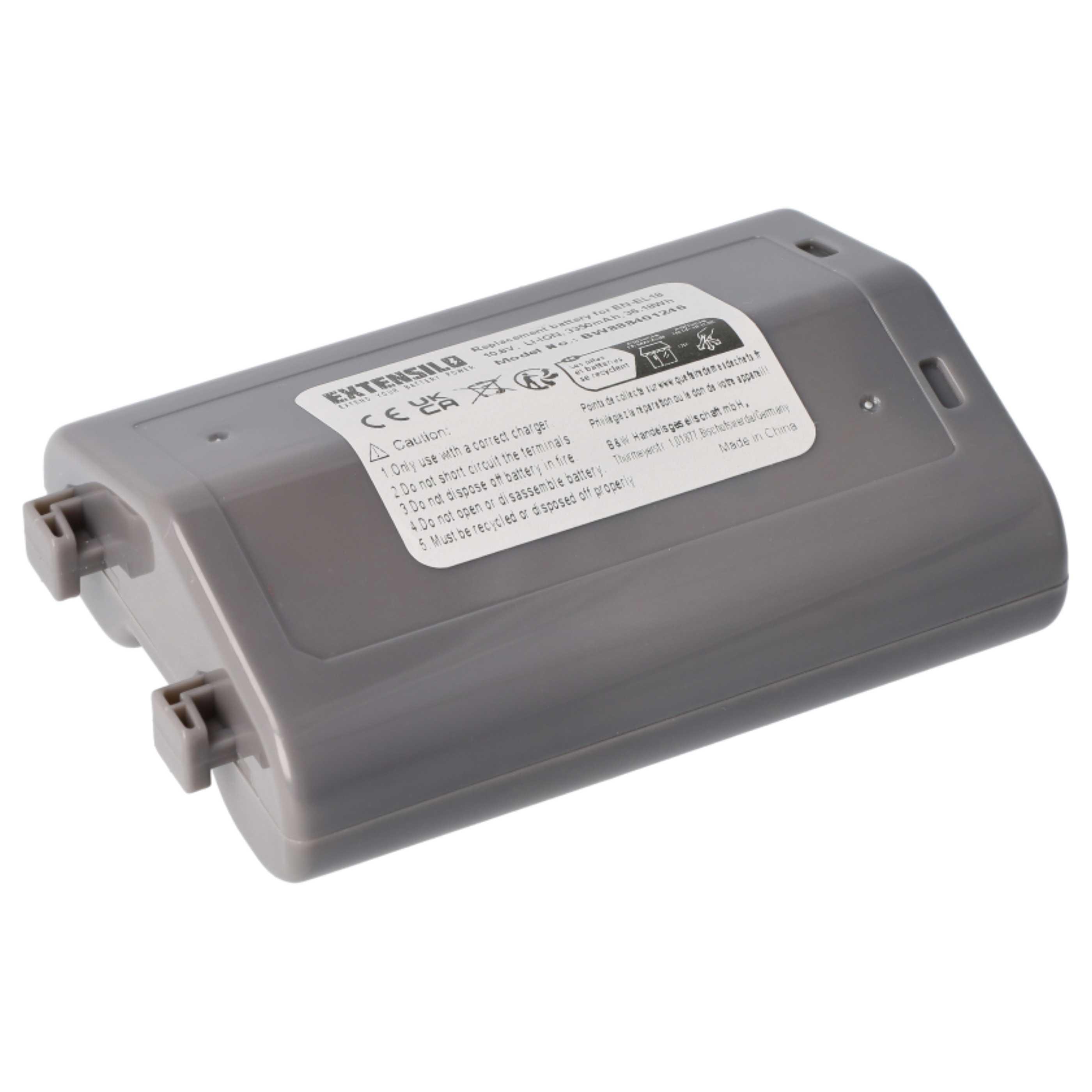 2x Battery replaces Nikon EN-EL18 - 3350mAh, 10.8V, Li-Ion