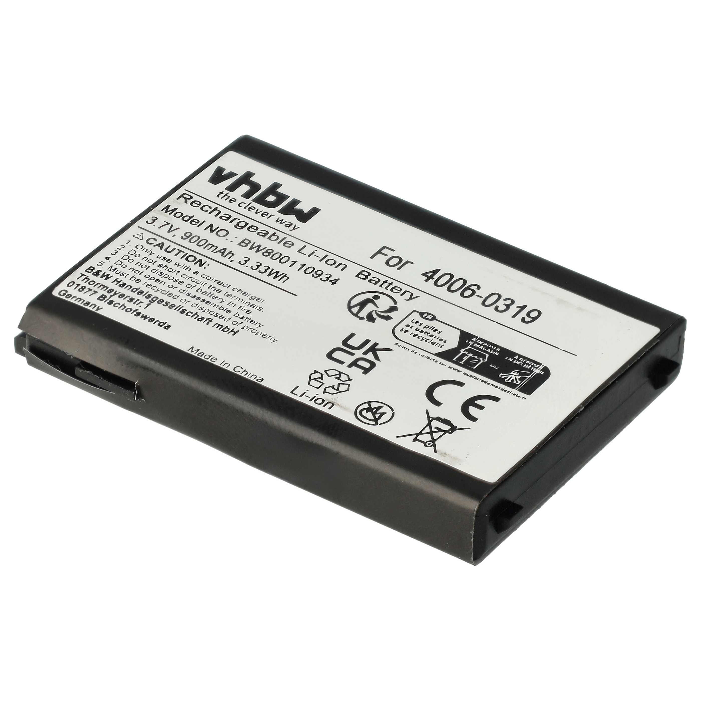 5x Battery replaces Datalogic 95A201004 for Unitech Barcode Scanner POS - 900 mAh 3.7 V