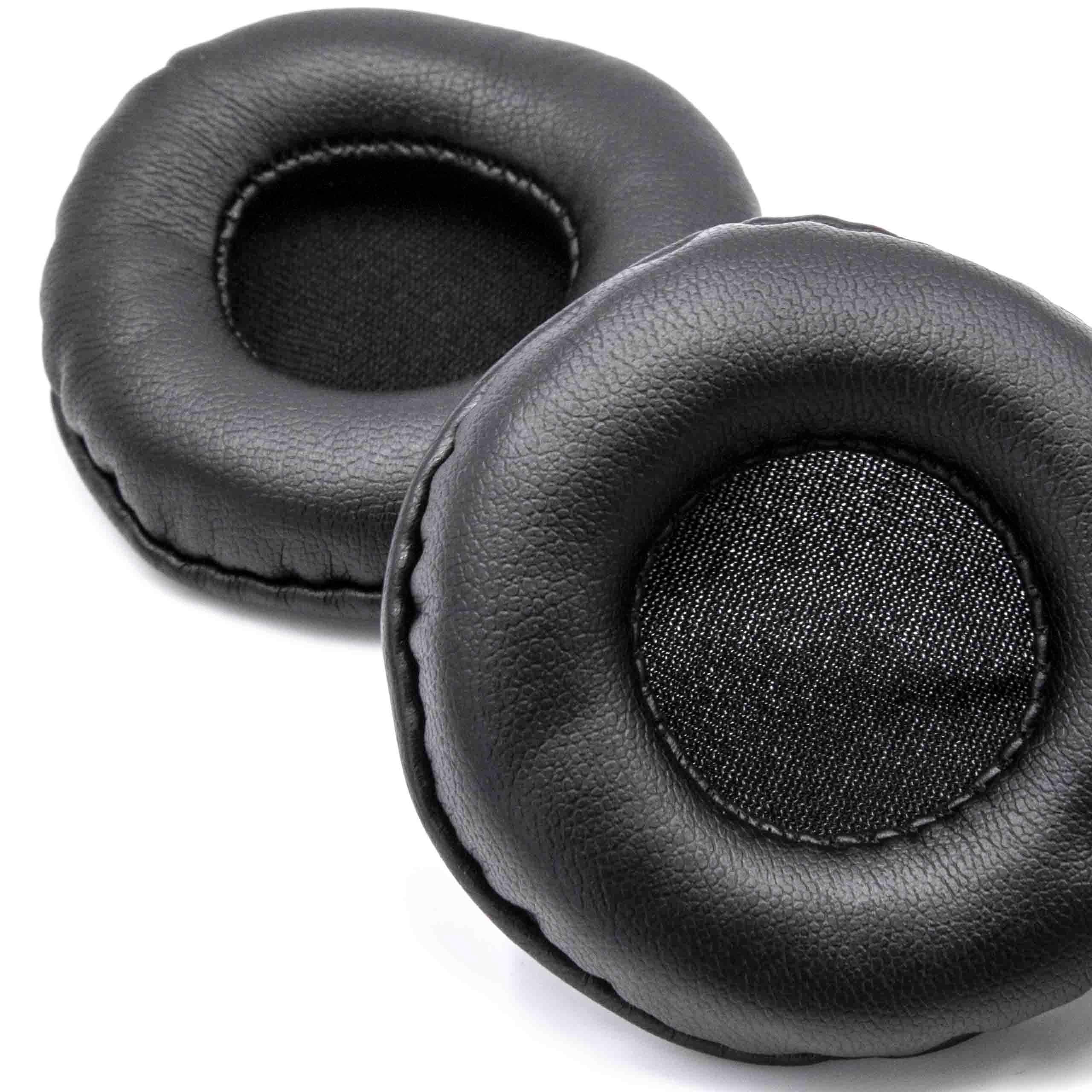 2x Poduszki do słuchawek ATH / słuchawek z nausznikami 60 mm / Sony ES55 - pady śr. 60 cm , czarny