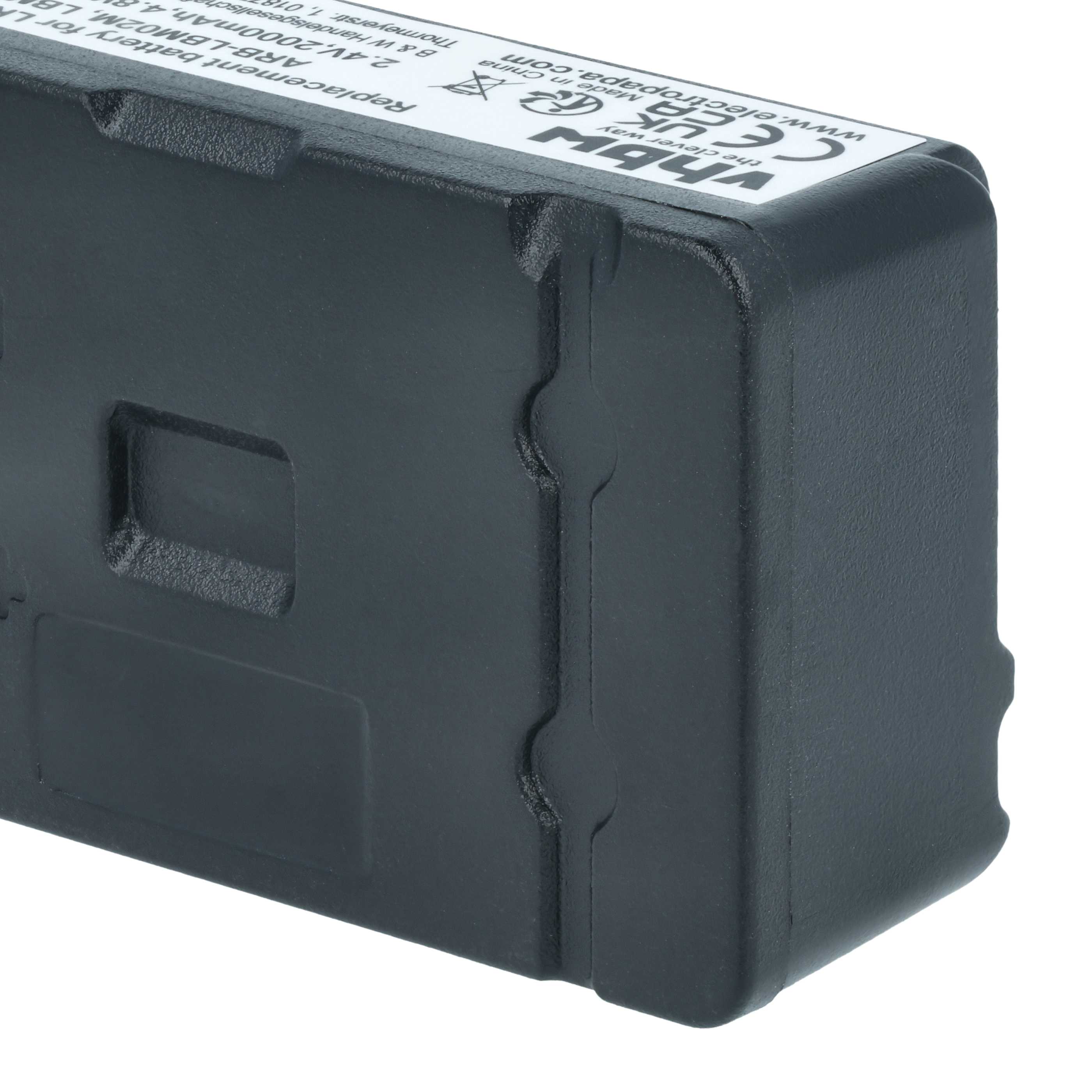 2x Batteria per telecomando remote controller sostituisce Autec ARB-LBM02M, LBM02MH - 2000mAh 2,4V NiMH