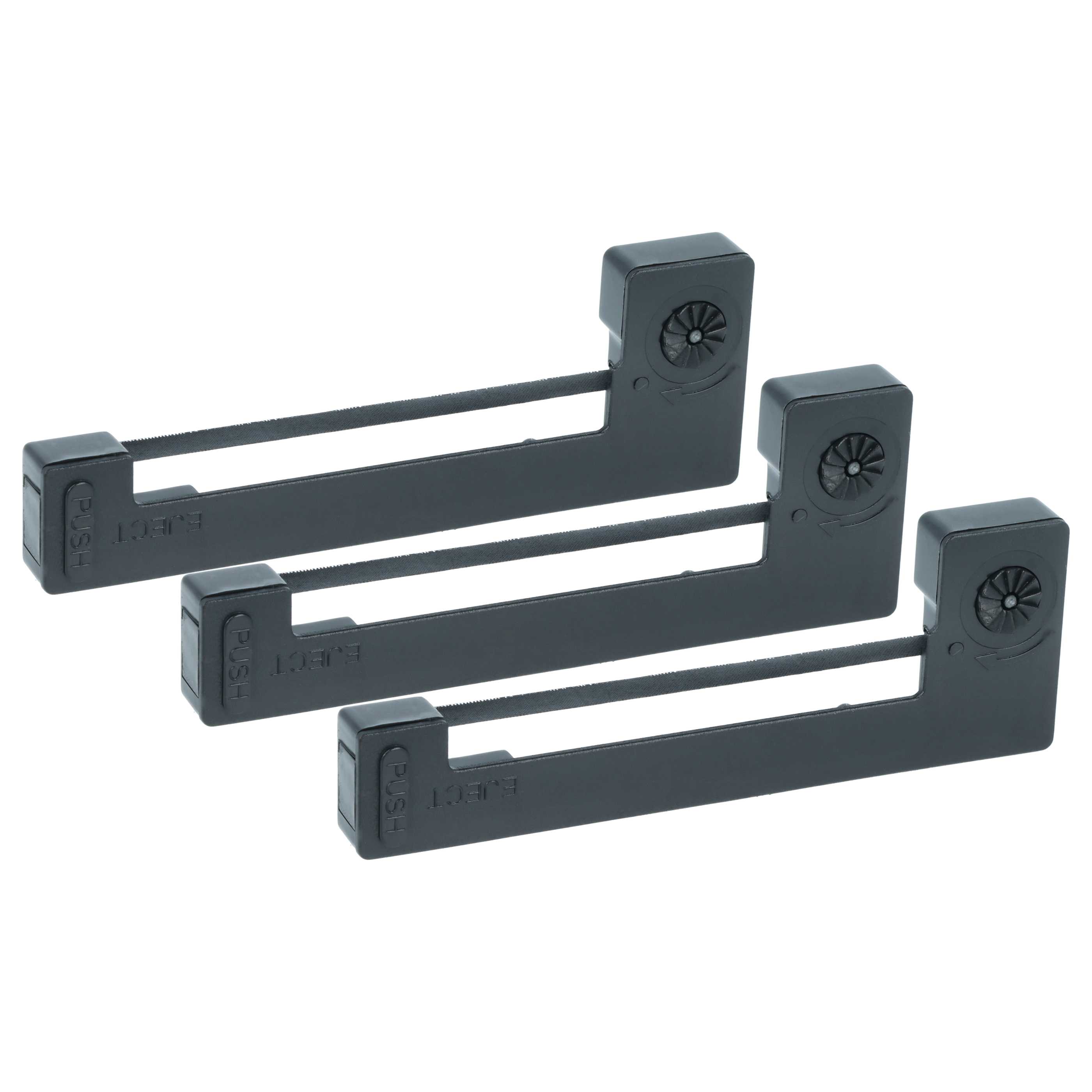 3x Ruban encreur remplace Epson ERC-05B, ERC-05, C43S015352 pour imprimante matricielle / étiquette - noir