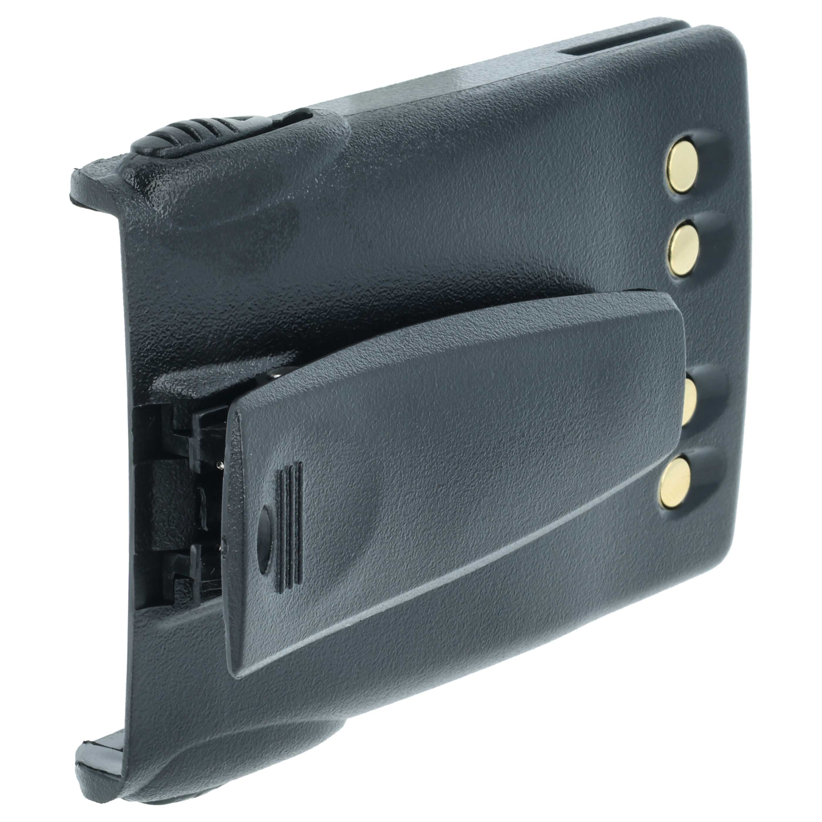 Radio 5x Battery replaces Huntec PB200, LB-62L, PB-72L, LB-38L, PB400 - 1200 mAh 7.4 V Li-Ion + Belt Clip