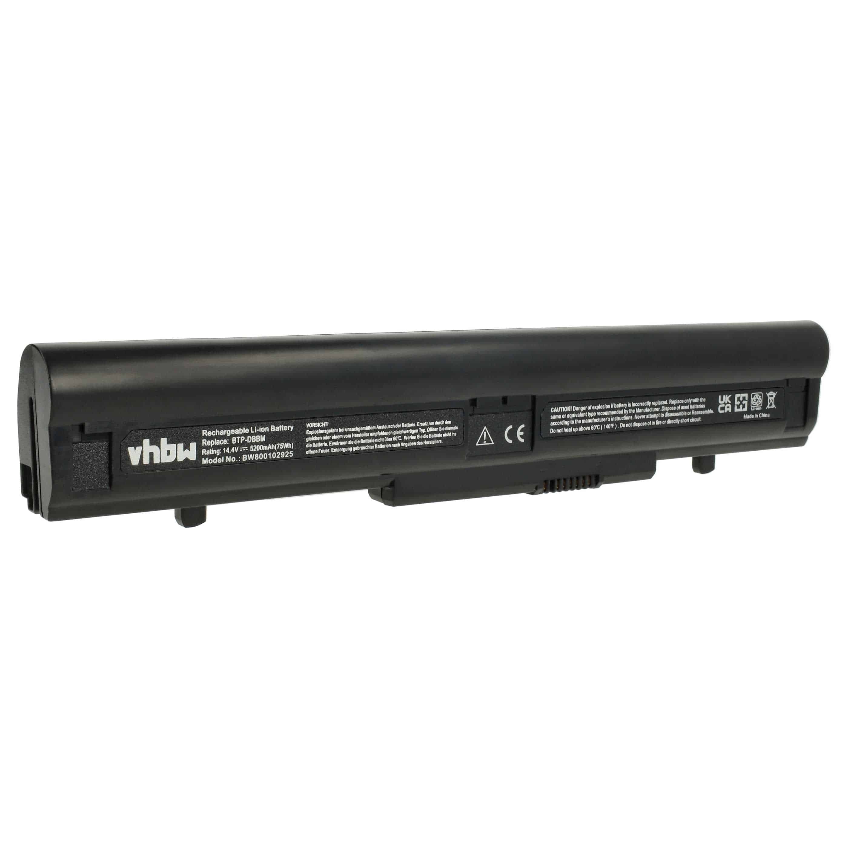 Akumulator do laptopa zamiennik Medion 40031863, 40031366, 40031365, 40022879 - 5200 mAh 14,8 V Li-Ion, czarny