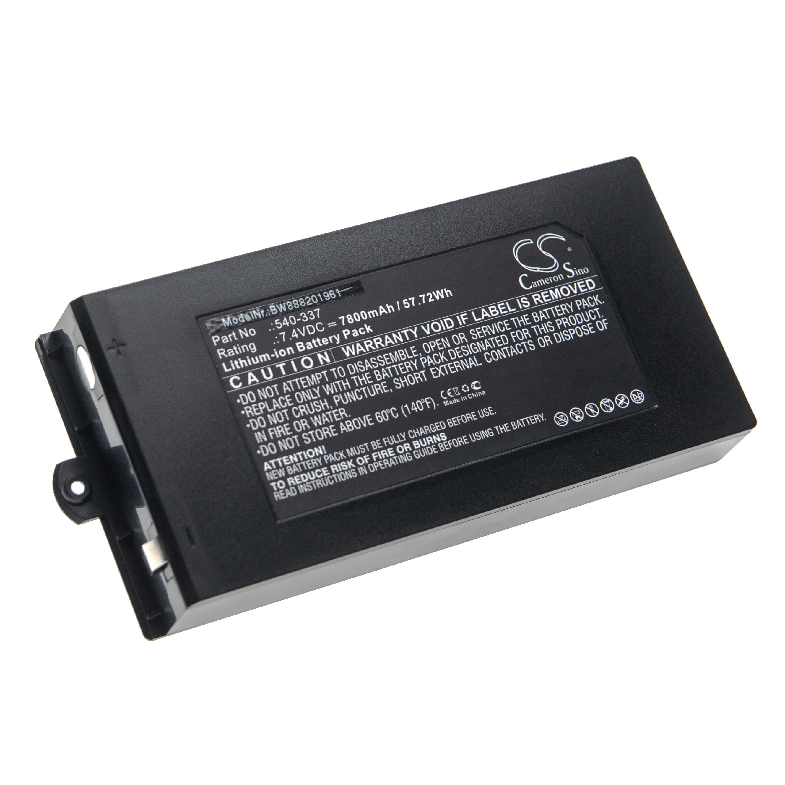 Batería reemplaza Owon 540-337 para dispositivo medición Owon - 7800 mAh 7,4 V Li-Ion