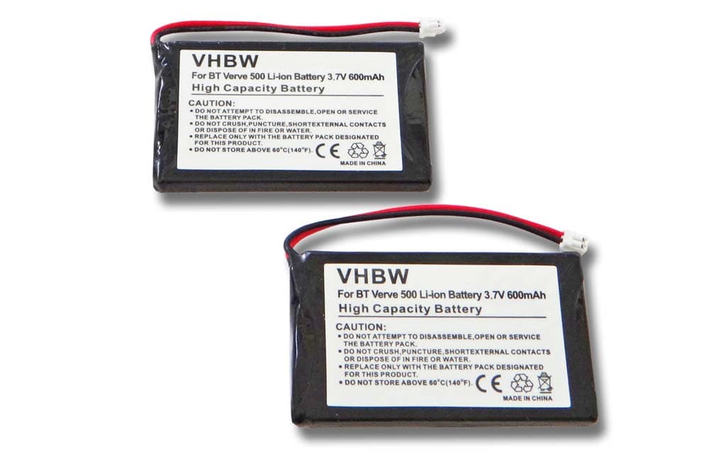 2x Batteries remplace LZ423048, HI-D6 BT pour téléphone Grundig - 600mAh 3,7V Li-ion