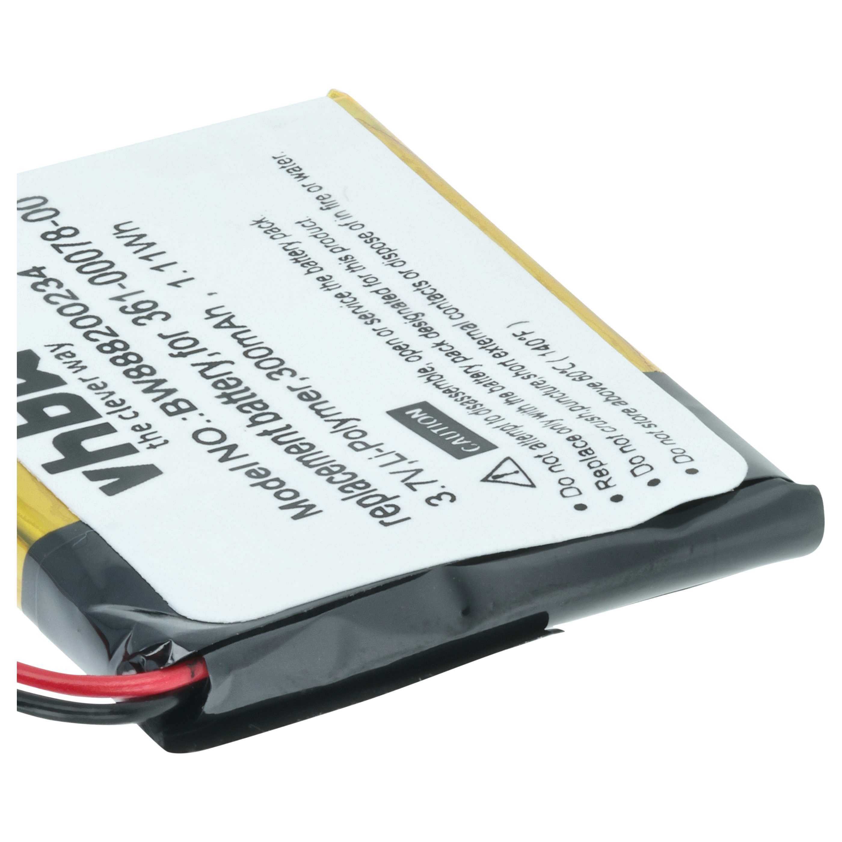 Smartwatch Battery replaces Garmin 361-00078-00 - 300 mAh 3.7 V Li-polymer