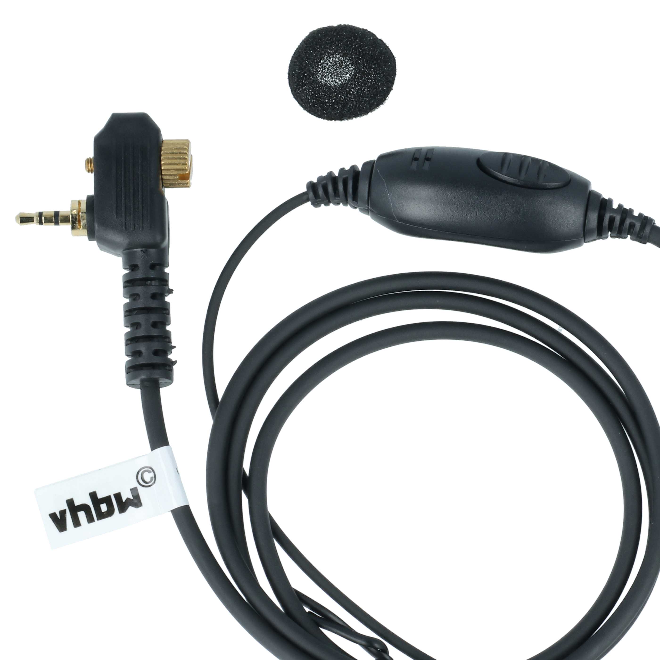 5x Security Radio Headset as Replacement Motorola FTN6583 - "Take Call Button", Clip Mount