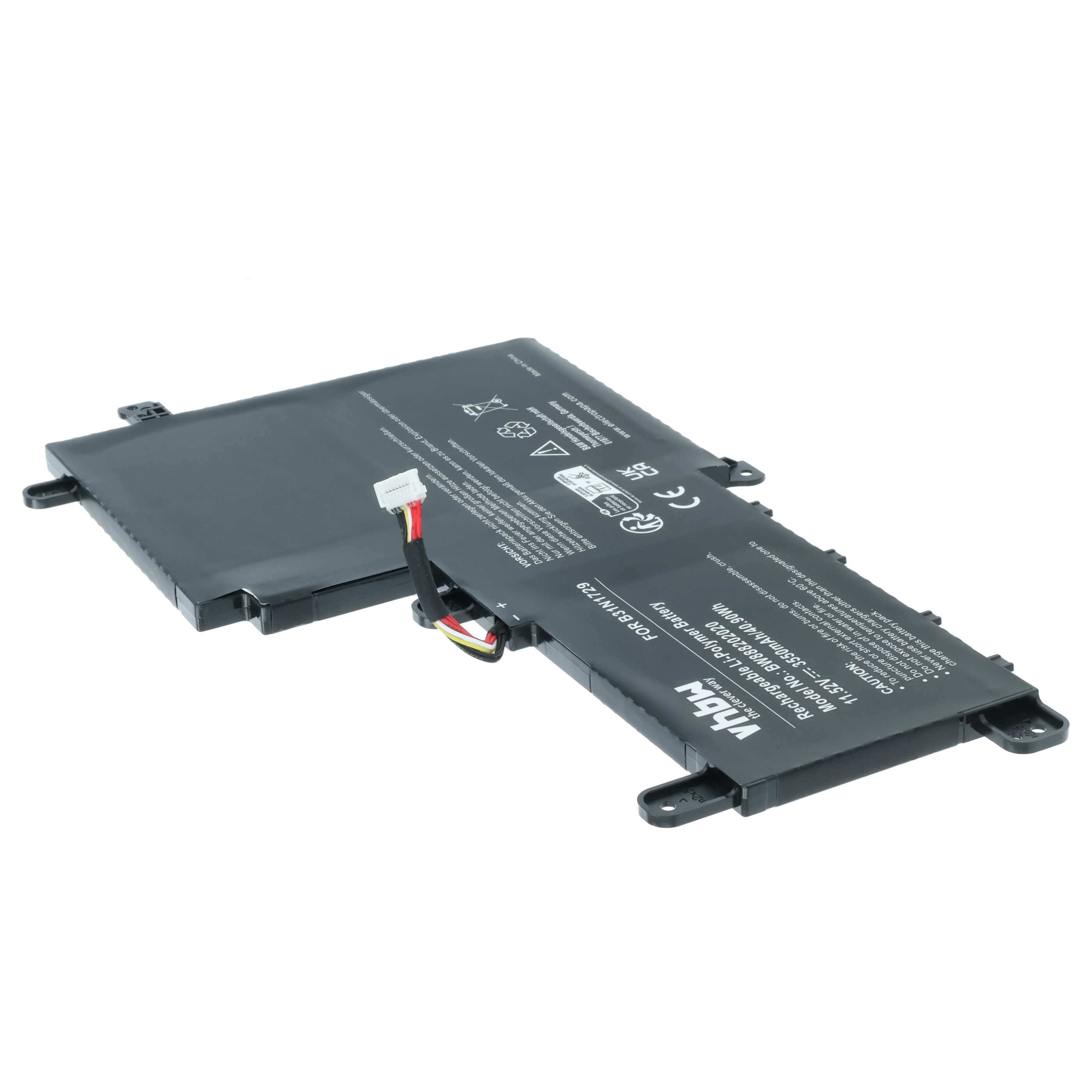 Batteria sostituisce Asus 0B200-02920000, B31N1729 per notebook - 3550mAh 11,52V Li-Ion