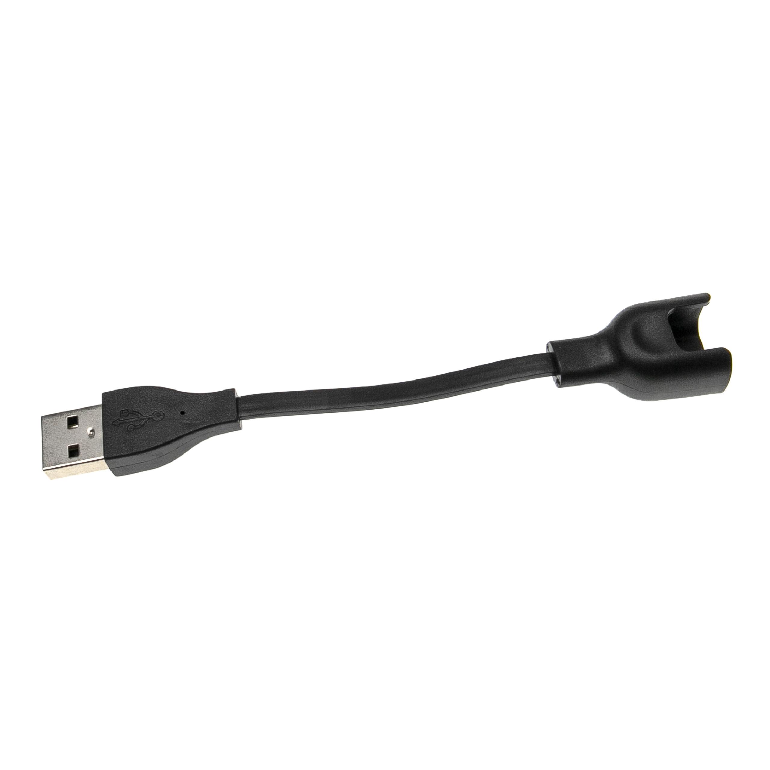 Cable de carga USB para smartwatch Huawei Honor - negro 12,5 cm