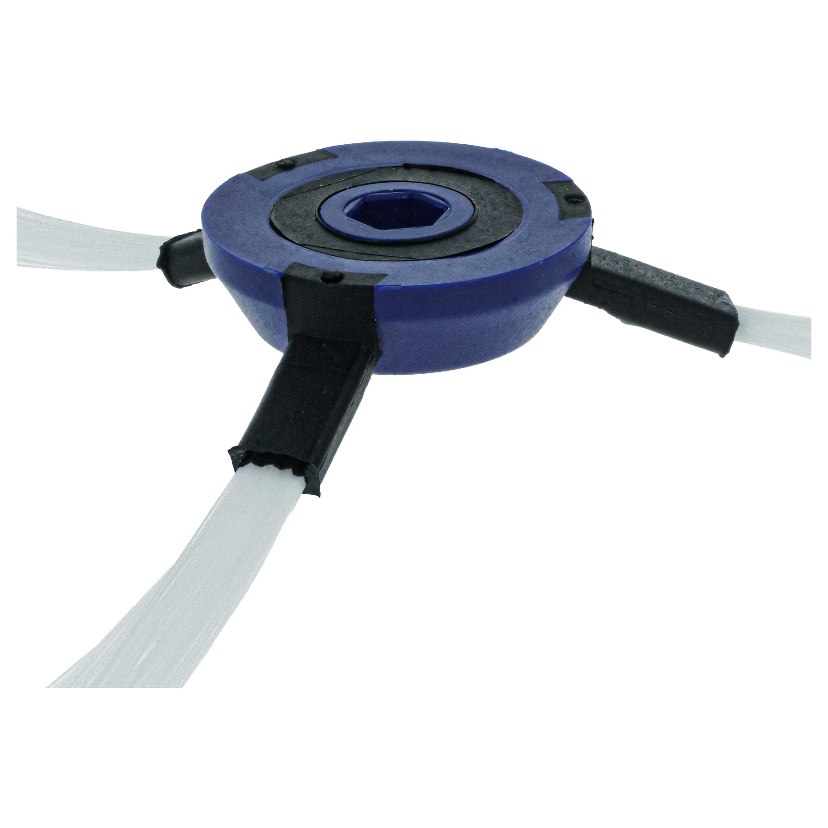 4x Side Brush suitable for Rowenta Smart Force Robot Vacuum Cleaner - 3-armed, black, white, blue