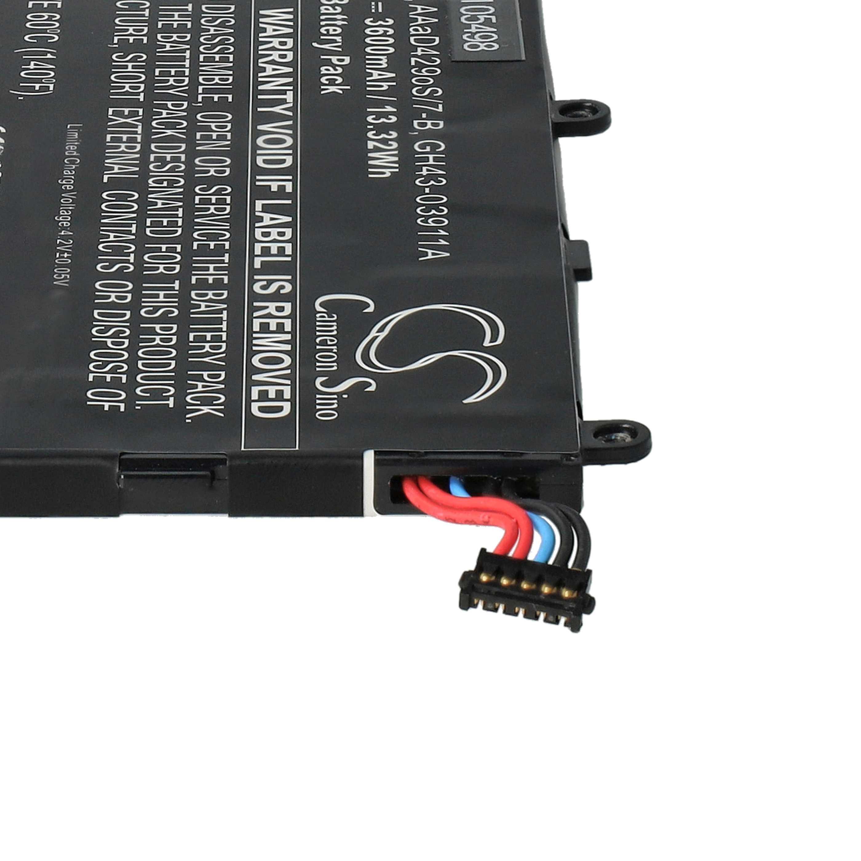 Batterie remplace Samsung AAaD429oS/7-B, T4000E pour tablette - 3600mAh 3,7V Li-polymère