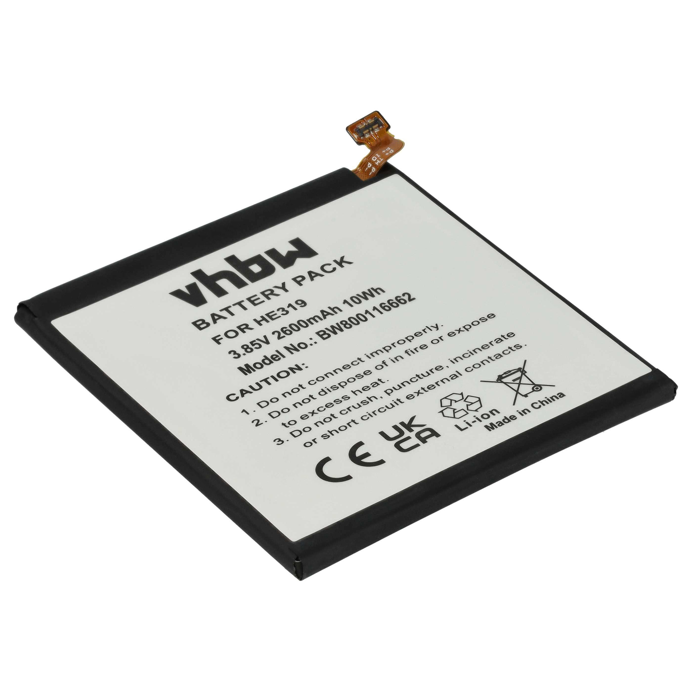 Akumulator do telefonu smartfona zamiennik Nokia HE319, HE330 - 2600 mAh 3,85 V LiPo