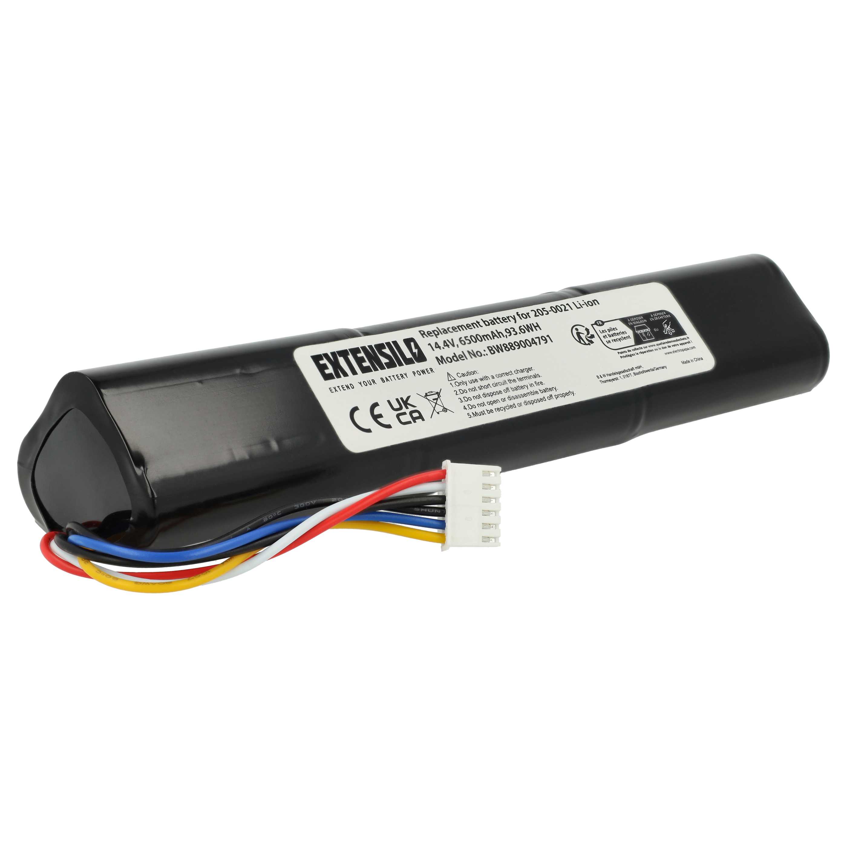 Battery replaces 205-0023, 205-0026, 205-0021, 205-0022 for Neato 6500mAh, 14.4V, Li-Ion