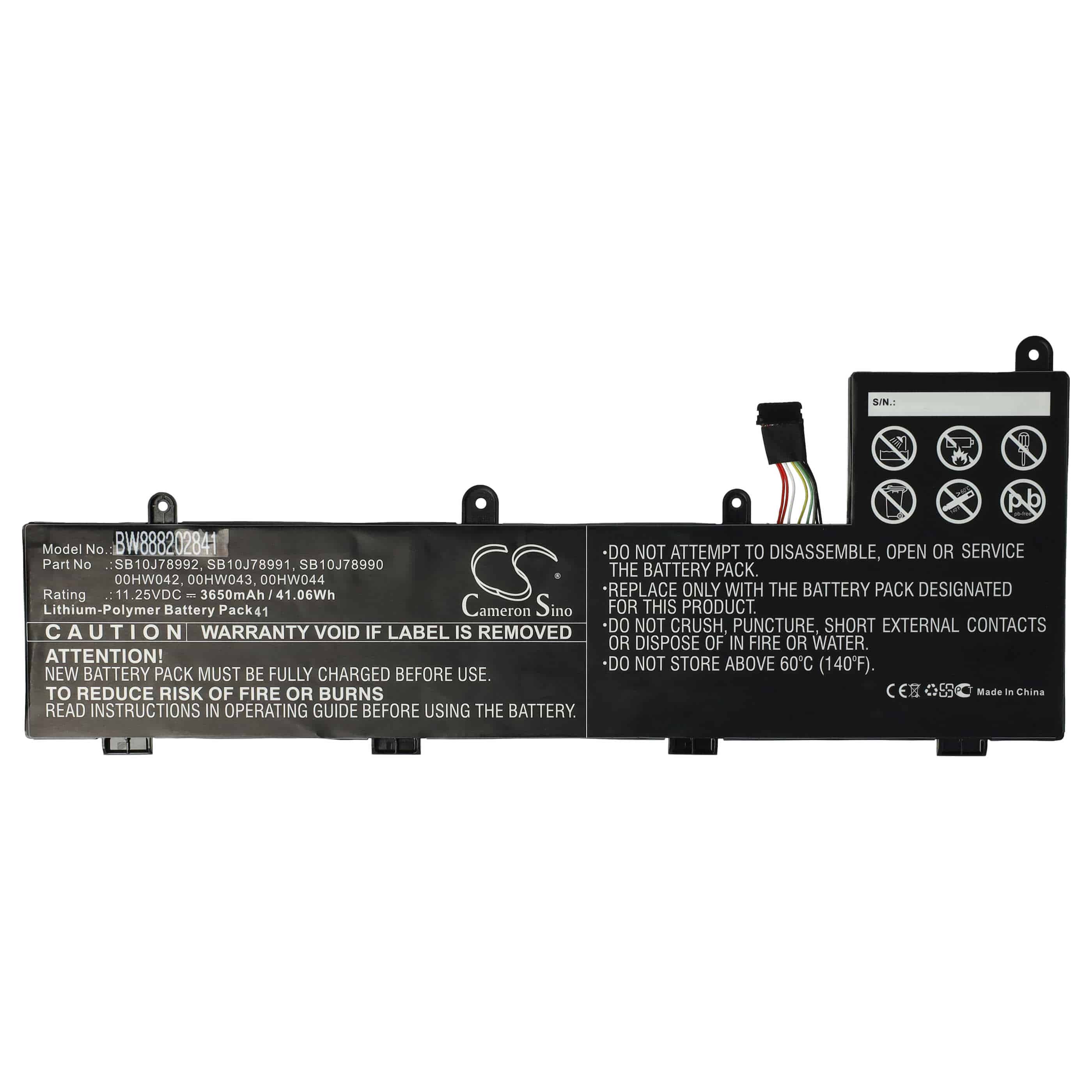 Akumulator do laptopa zamiennik Lenovo 00HW044, 00HW043, 00HW042, SB10J78990 - 3650 mAh 11,25 V LiPo
