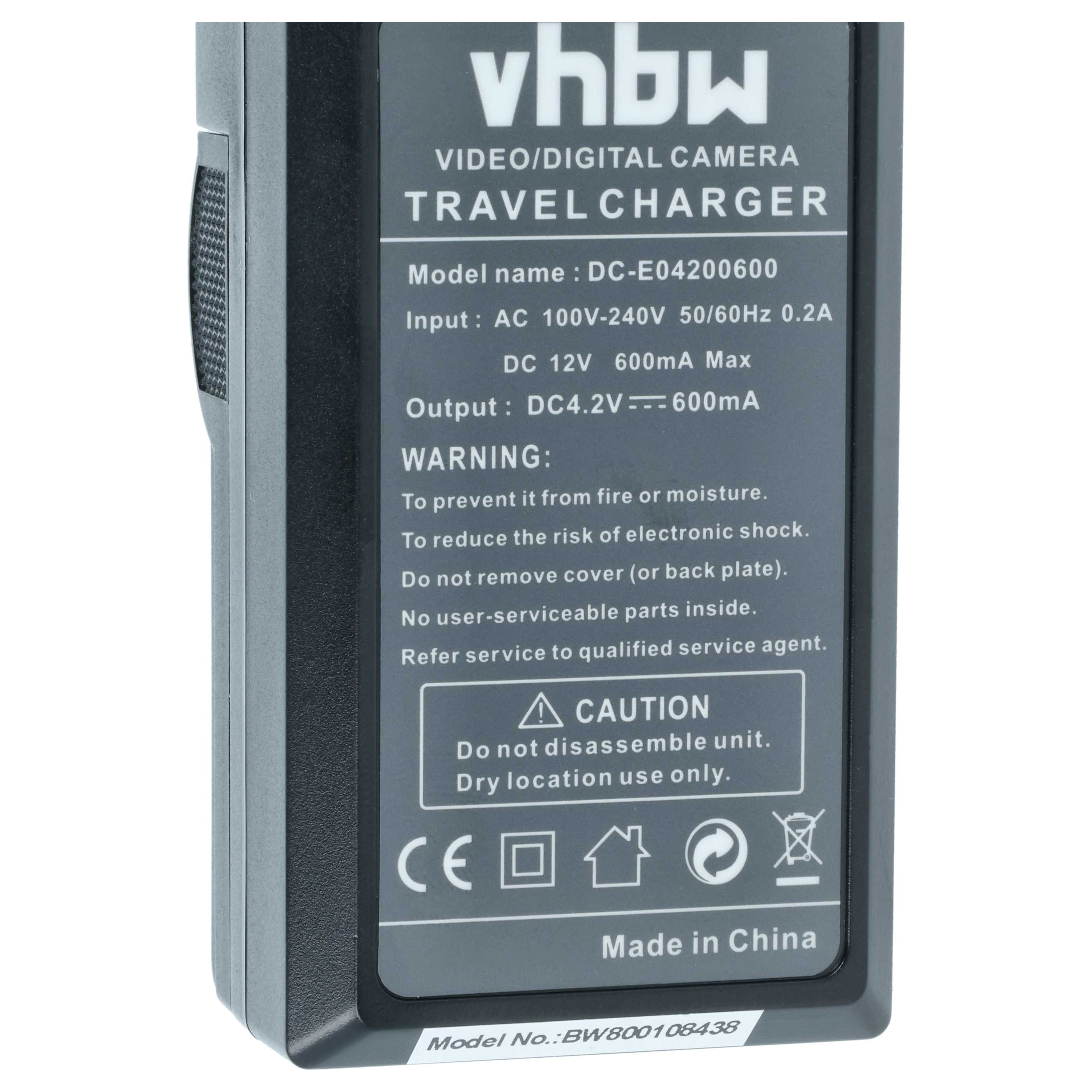 Battery Charger suitable for Canon Vixia Digital Camera - 0.6 A, 4.2 V