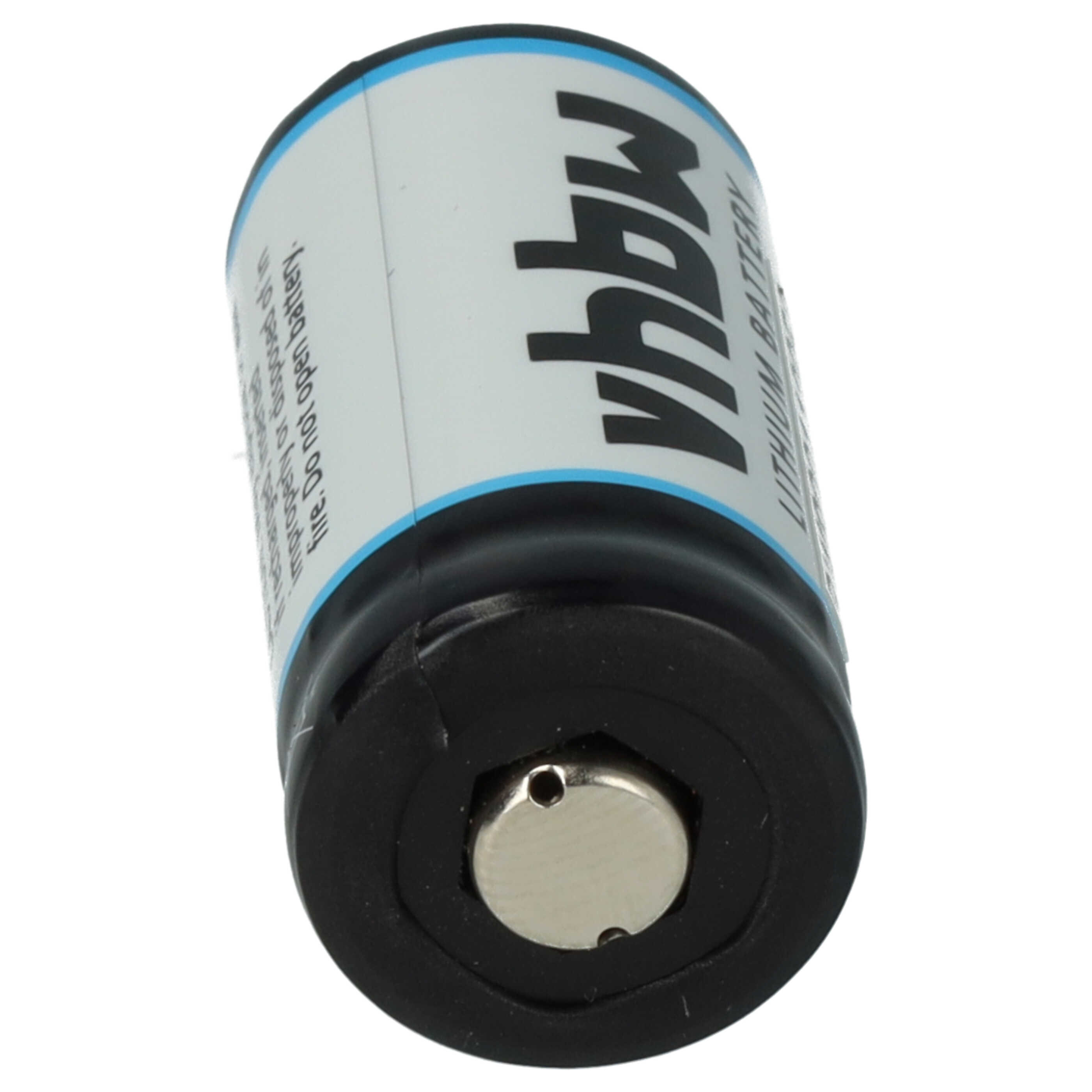 Universal Batterie (2 Stück) als Ersatz für 16340, CR17435, DL123A, CR17345, CR123A - 1600mAh 3V Li-Ion