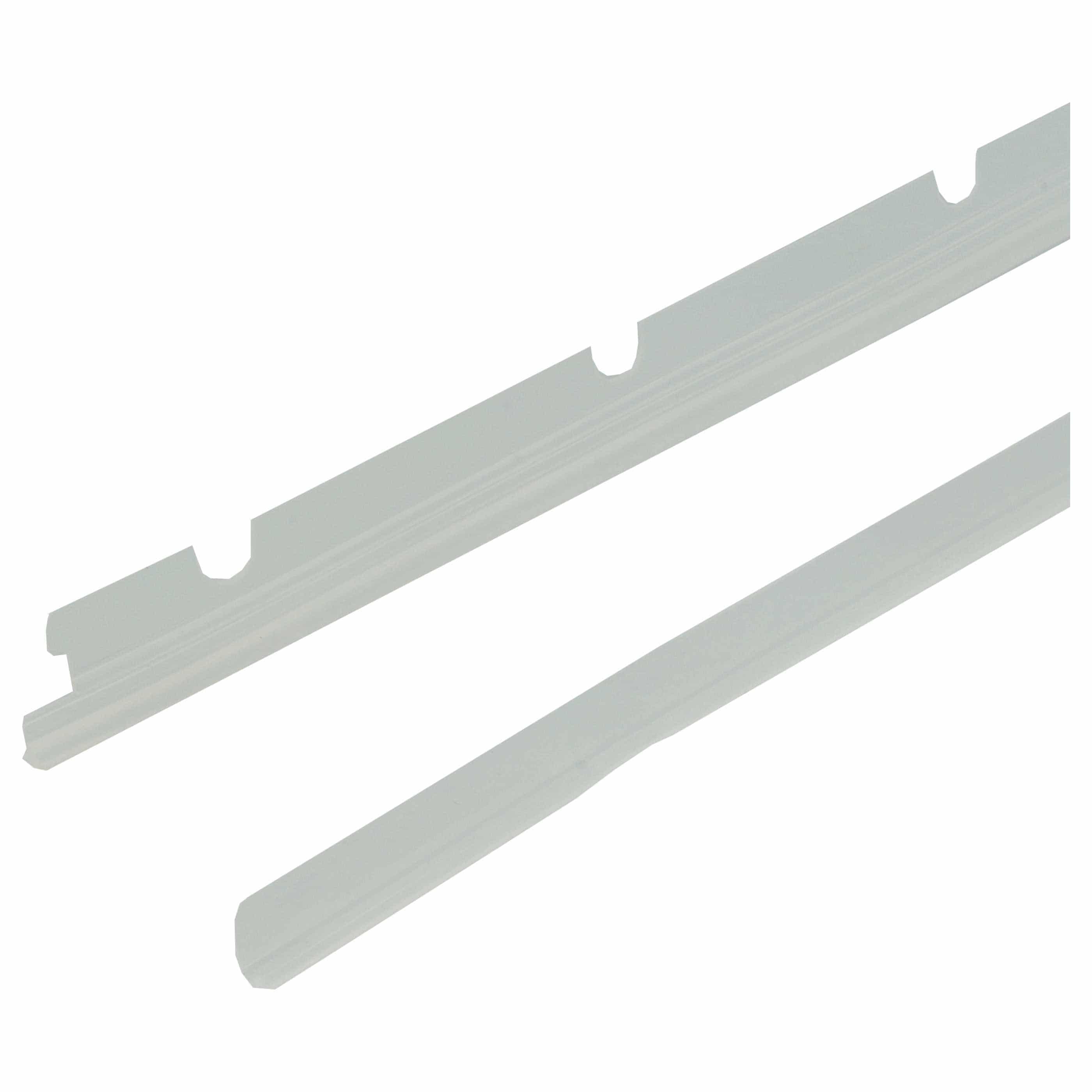 6x Rubber Lip suitable for Neato XV Essential Robot Vacuum Cleaner - With Slats, Incl. Pulling-Off Device