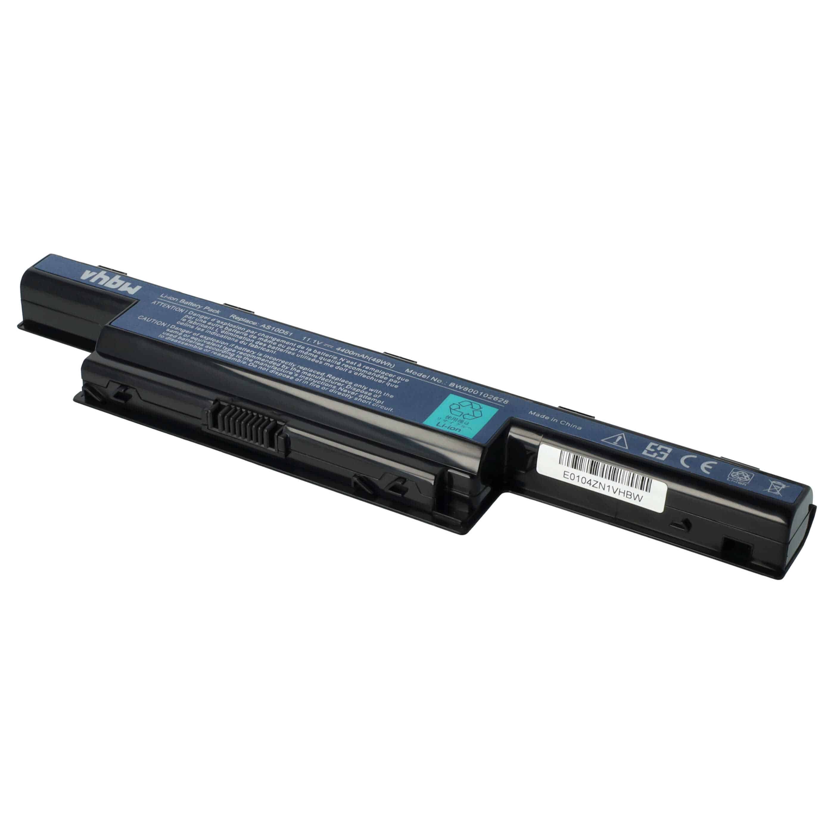 Batteria per notebook Acer Aspire 7741G, 7750G, V3-771G - 4400mAh 11,1V Li-Ion nero