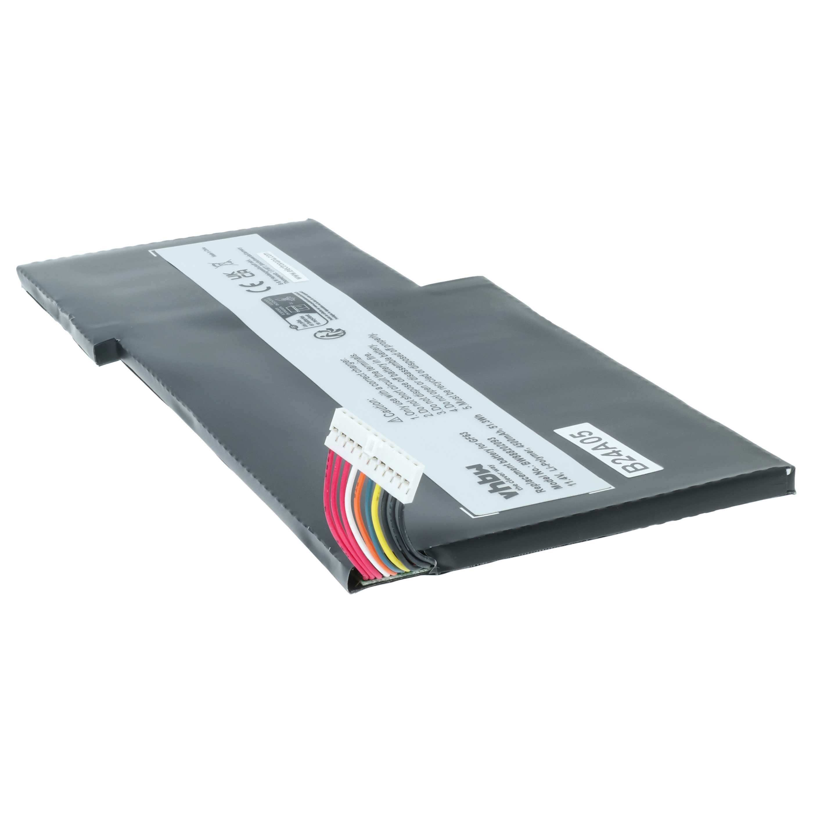 Akumulator do laptopa zamiennik MSI BTY-M6K - 4500 mAh 11,4 V LiPo, czarny
