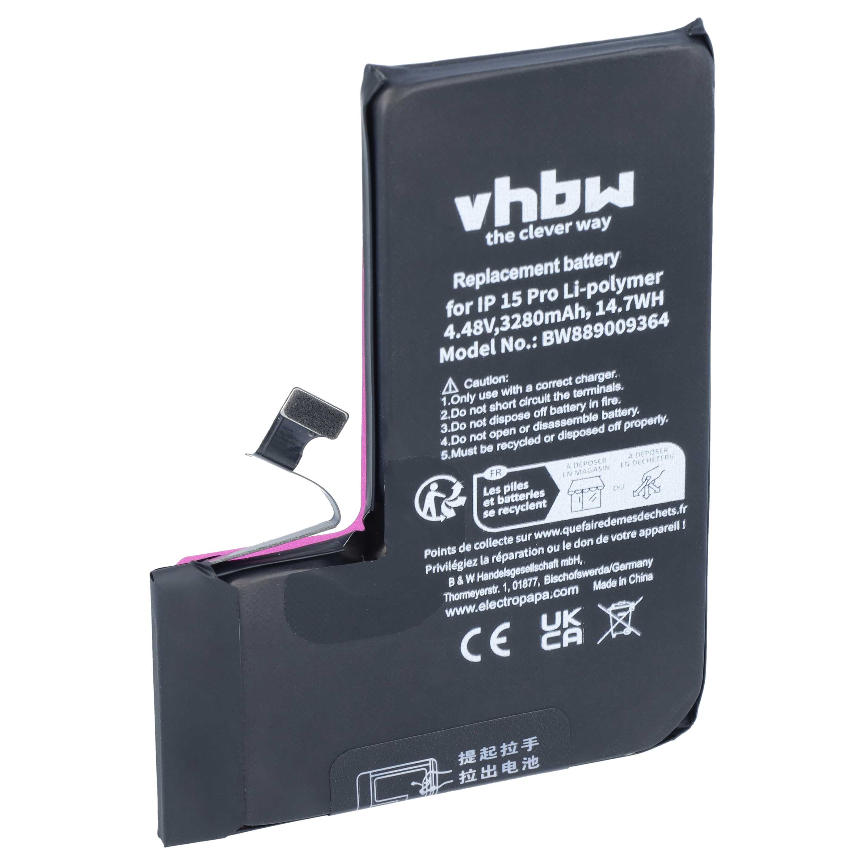 Akku als Ersatz für Apple A3011 für Apple - 3280mAh 4,48V Li-Polymer
