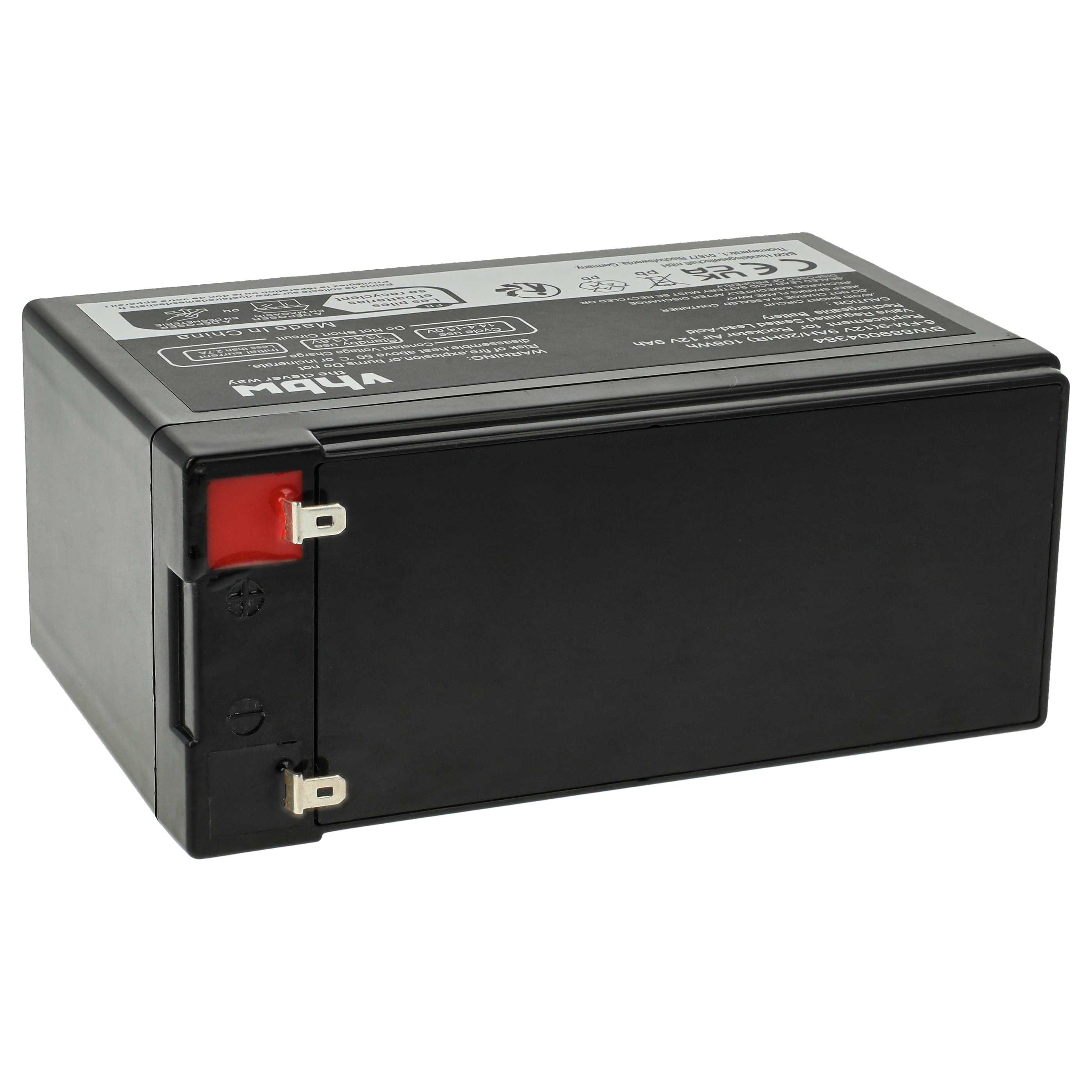 Batería reemplaza Panasonic UP-VW1245P1, UP-RW1245P1 para (9000 mAh, 12 V, AGM)