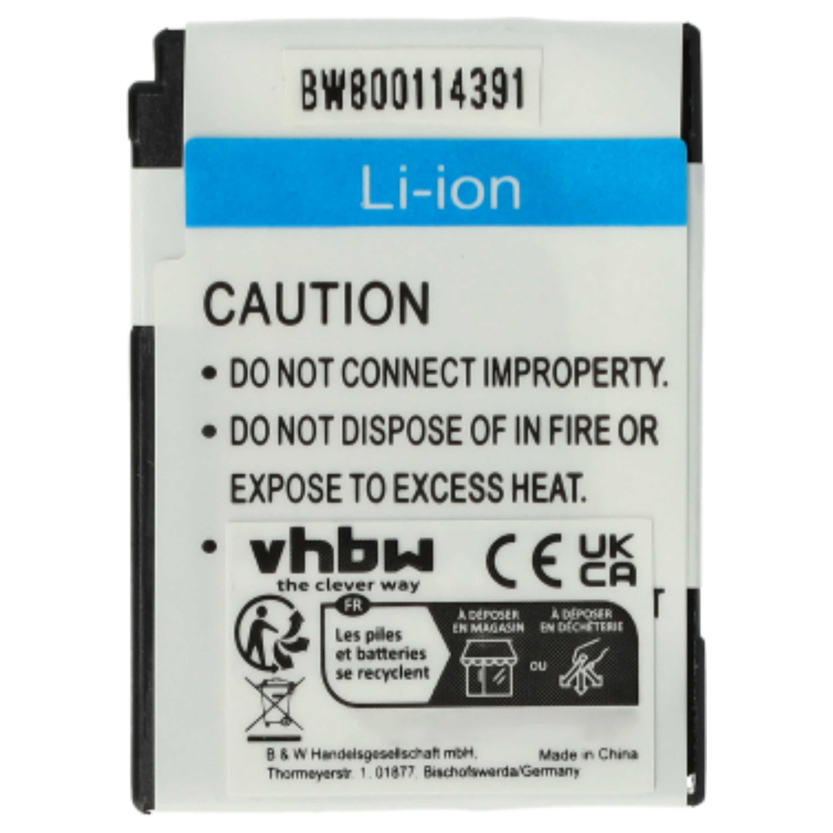 2x Battery replaces Kodak Klic-7002 - 460mAh, 3.6V, Li-Ion
