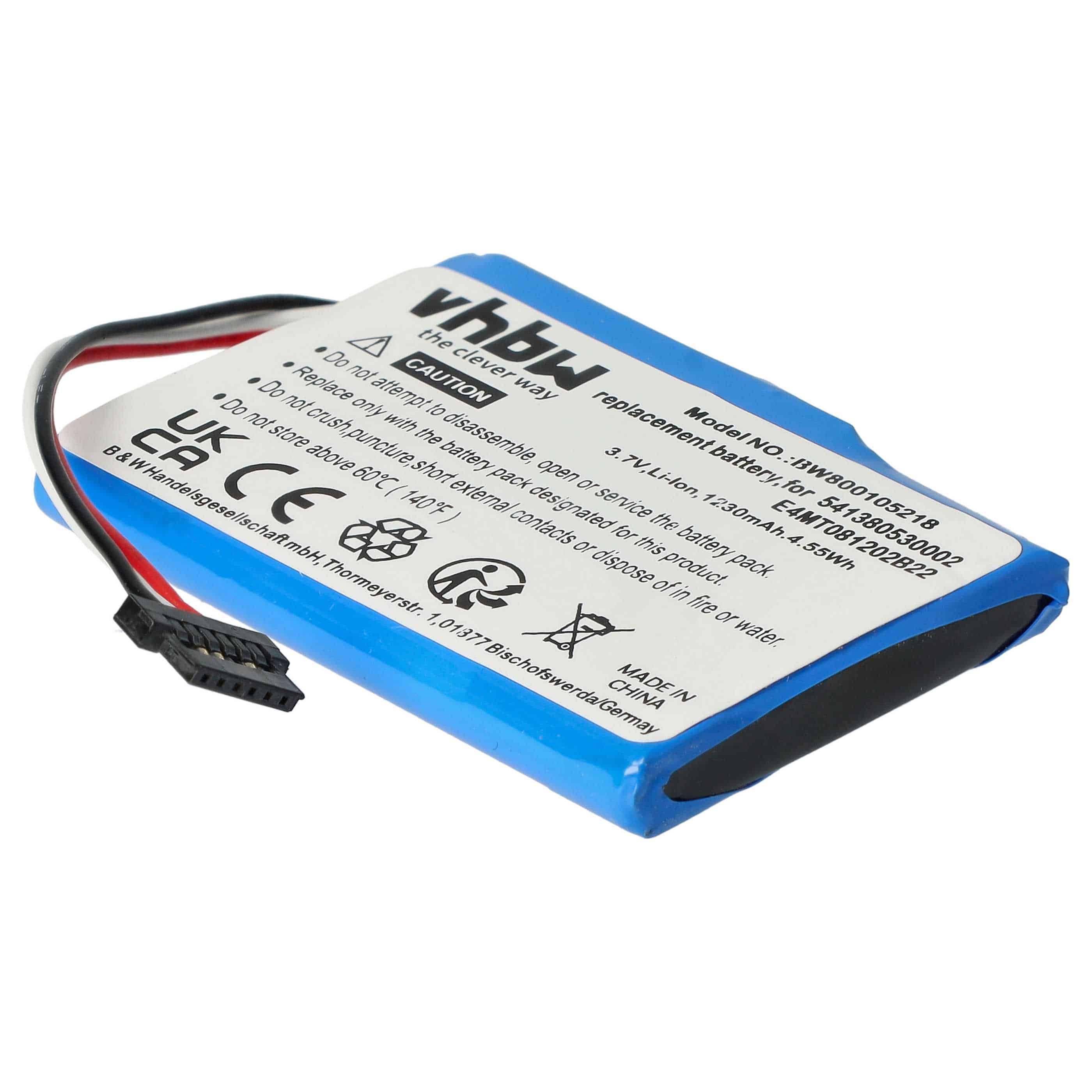 Akumulator do nawigacji GPS zamiennik Navigon 541380530002, BP/LP1200/11/B0001 MX - 1200 mAh 3,7 V Li-Ion