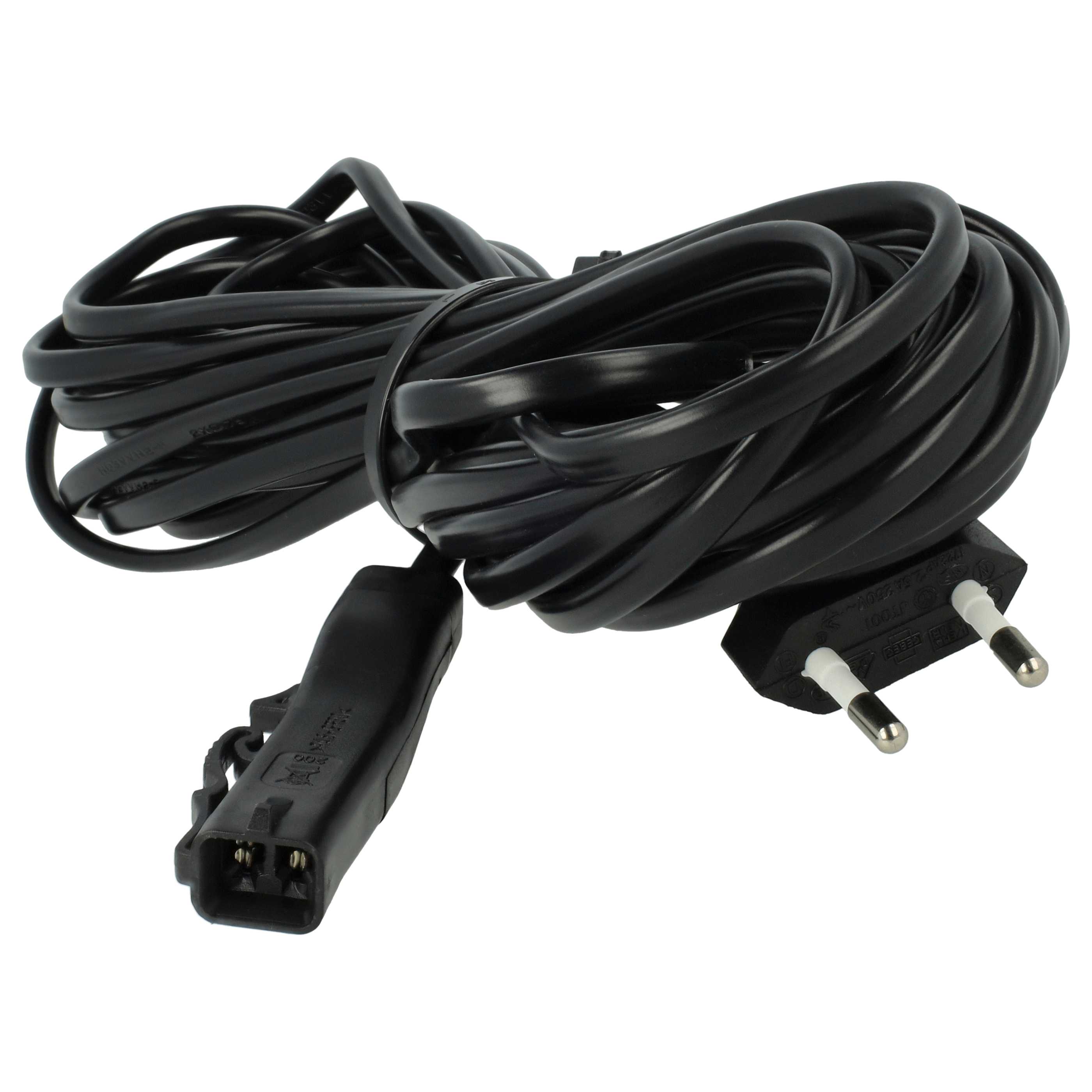 2x Power Cable suitable for Vorwerk Kobold 200, VK 200 Vacuum Cleaner etc. - 10 m Cable