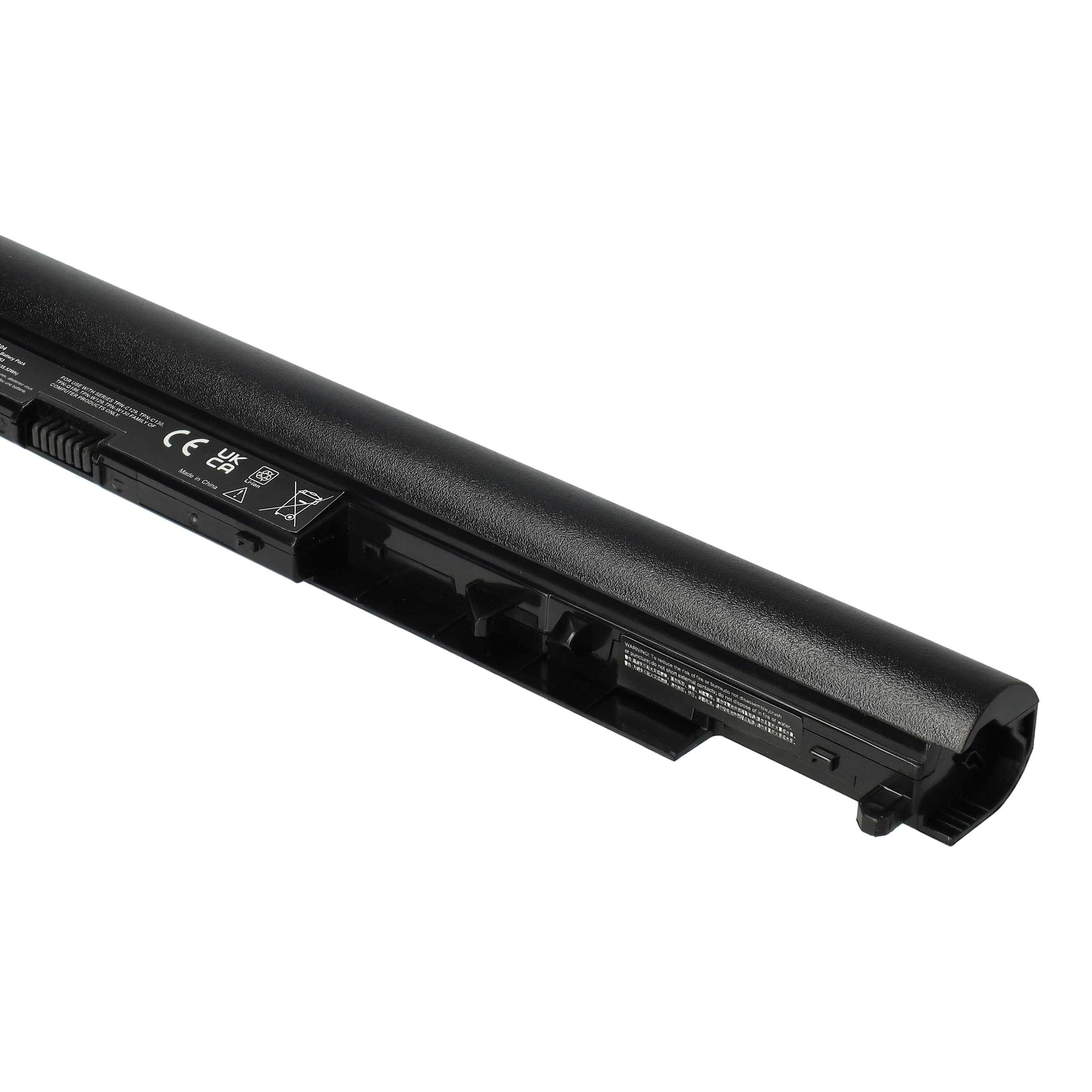 Notebook-Akku als Ersatz für HP 919681-421, 919681-831, 2LP34AA, 919681-221 - 2400mAh 14,8V Li-Ion, schwarz