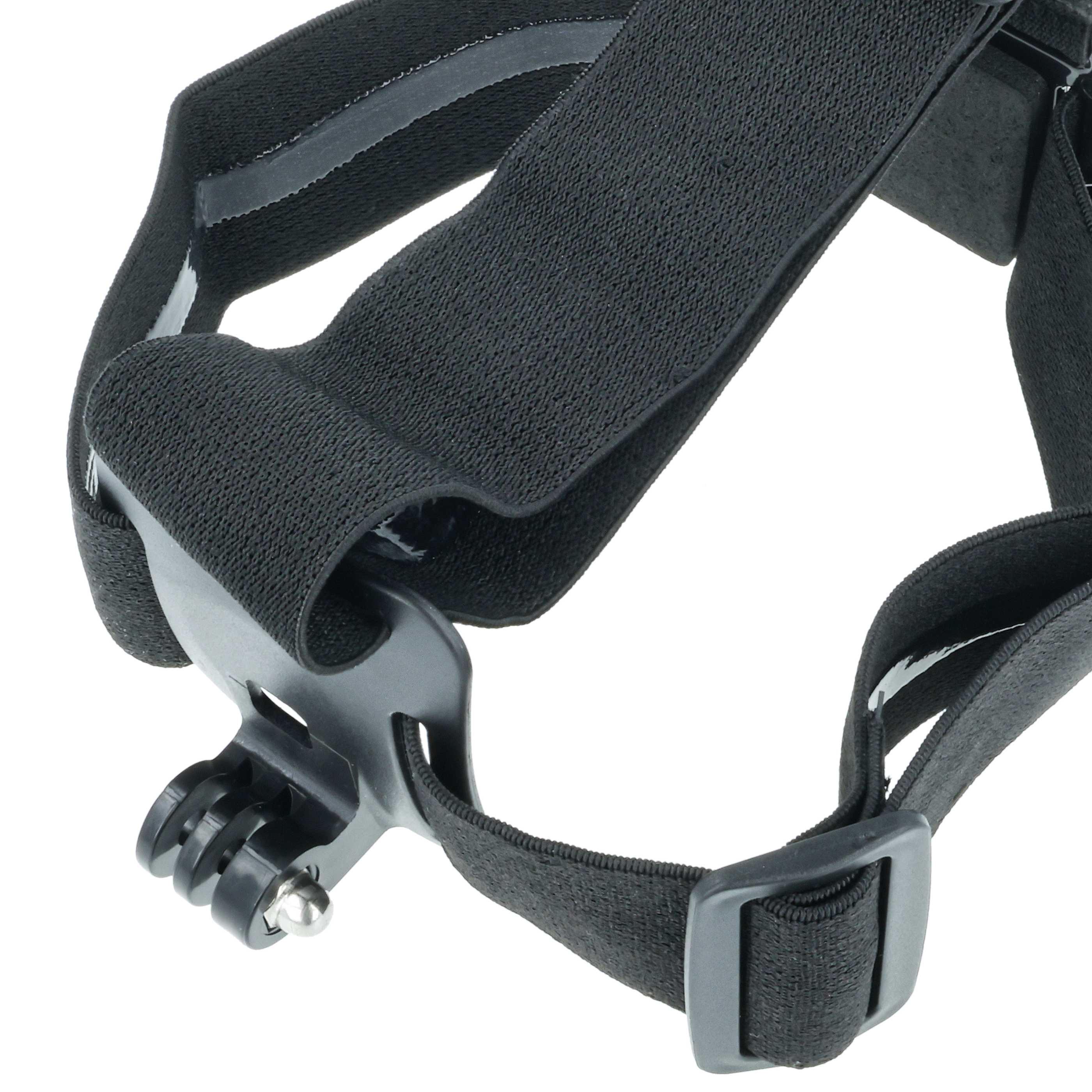 Kopfband passend für Garmin, GoPro Hero Action-Cam u.a. - Mit Antirutschbeschichtung, Schwarz