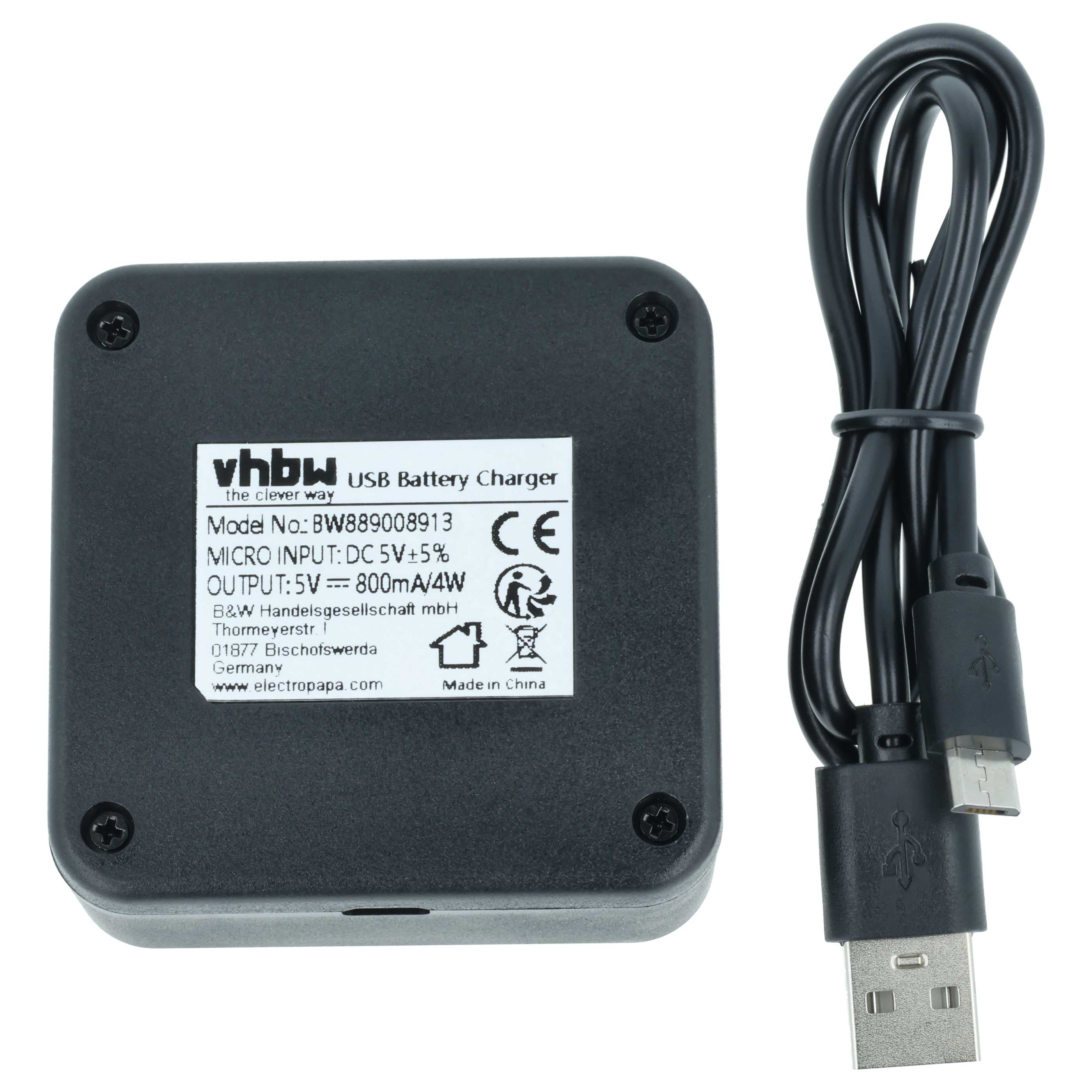 Battery Charger Micro-USB + Cable Micro-USB suitable for Ring Video Doorbell Digital Camera